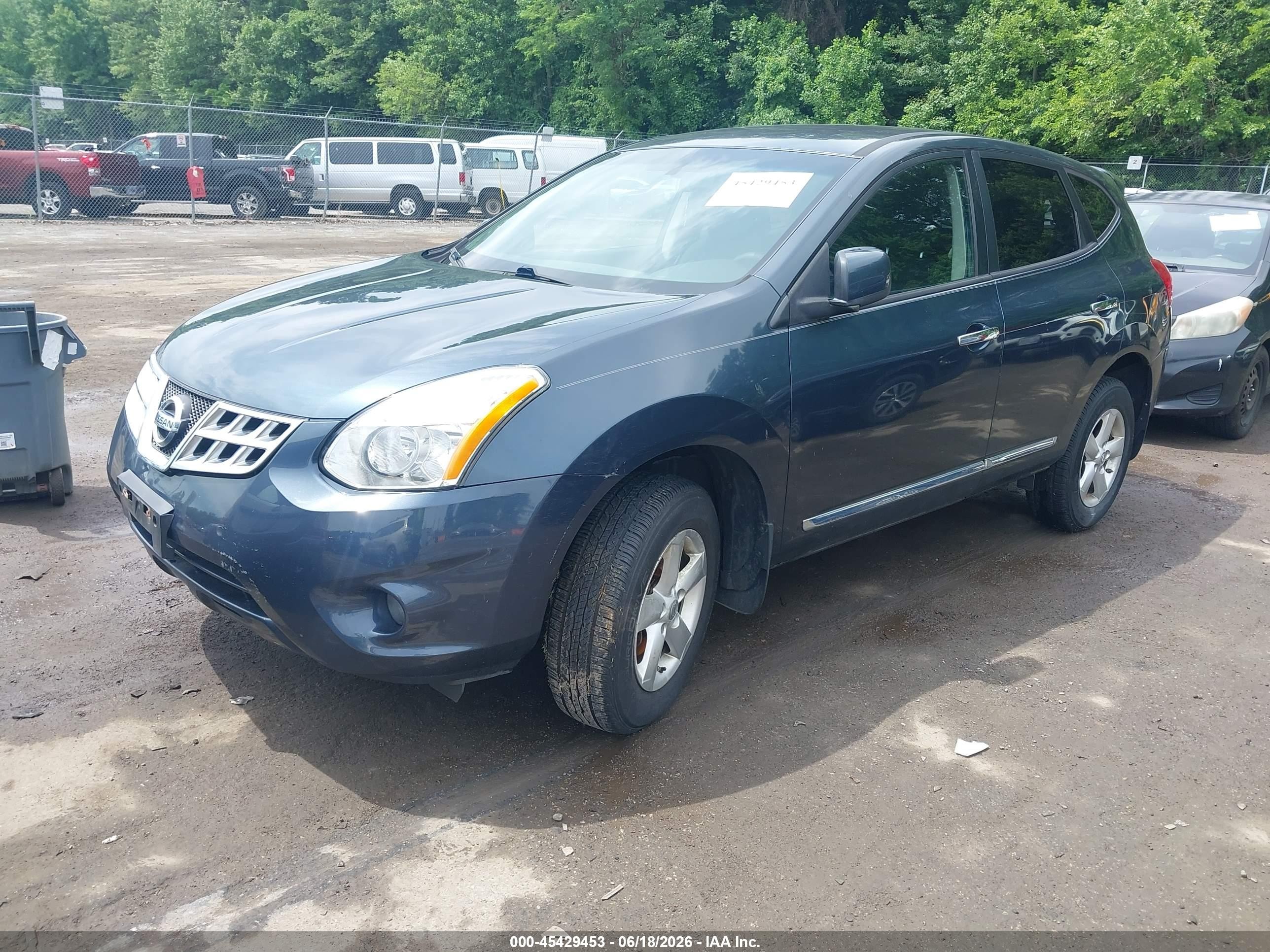 2013 Nissan Rogue S Dark Blue vin: JN8AS5MV6DW629528