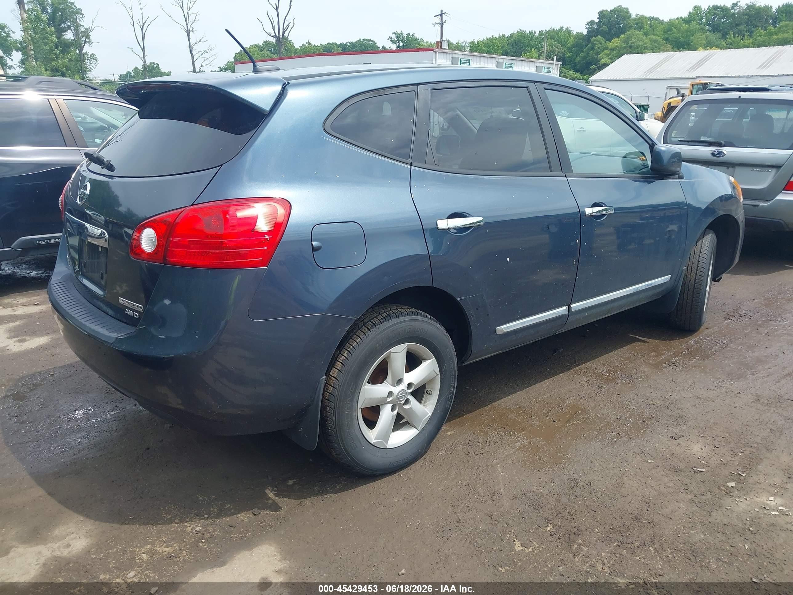 2013 Nissan Rogue S Dark Blue vin: JN8AS5MV6DW629528
