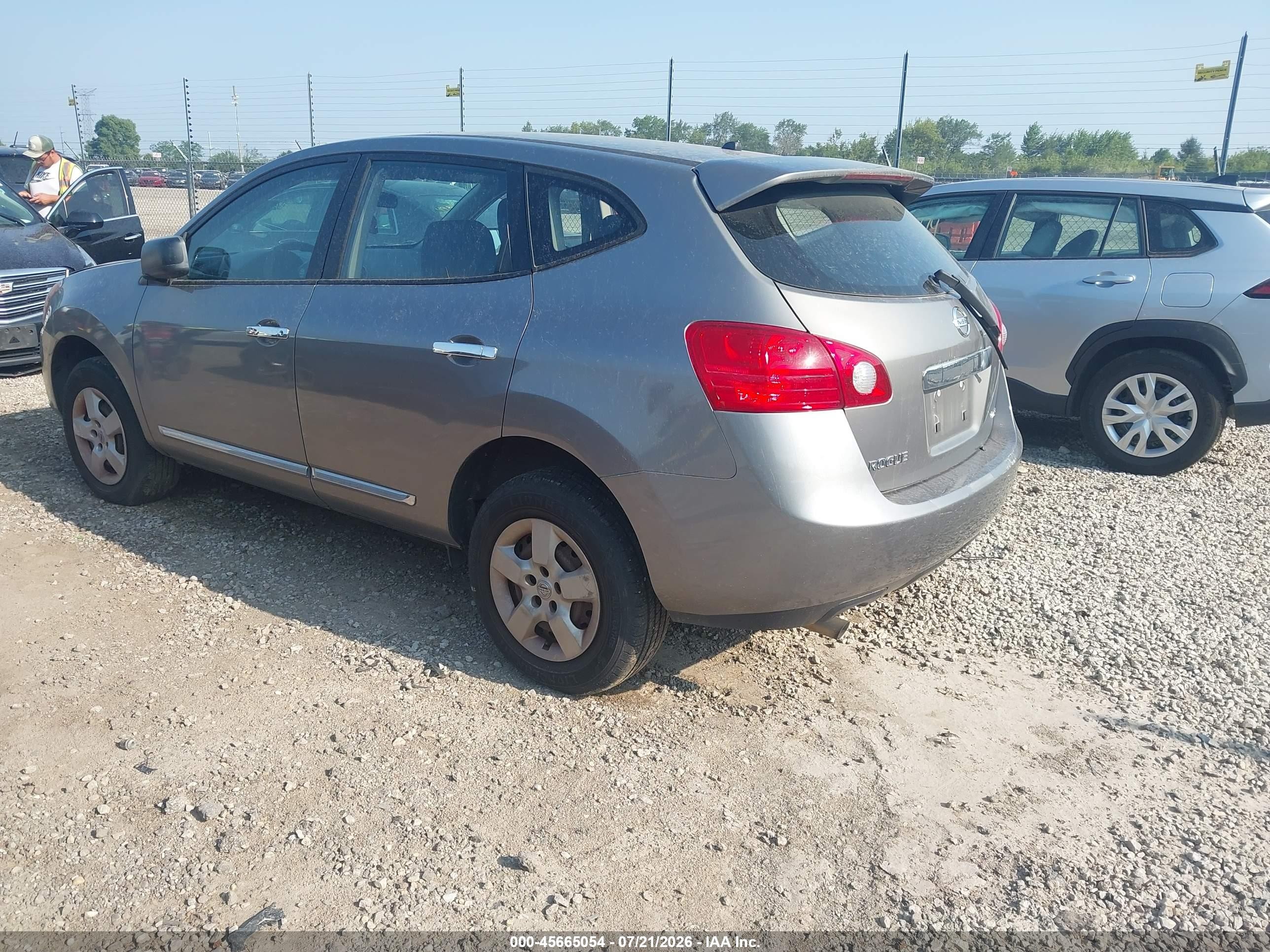 2013 Nissan Rogue S Gray vin: JN8AS5MV6DW637242