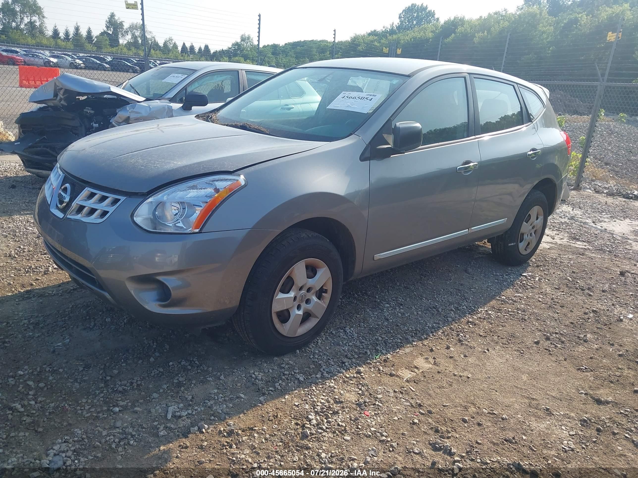 2013 Nissan Rogue S Gray vin: JN8AS5MV6DW637242