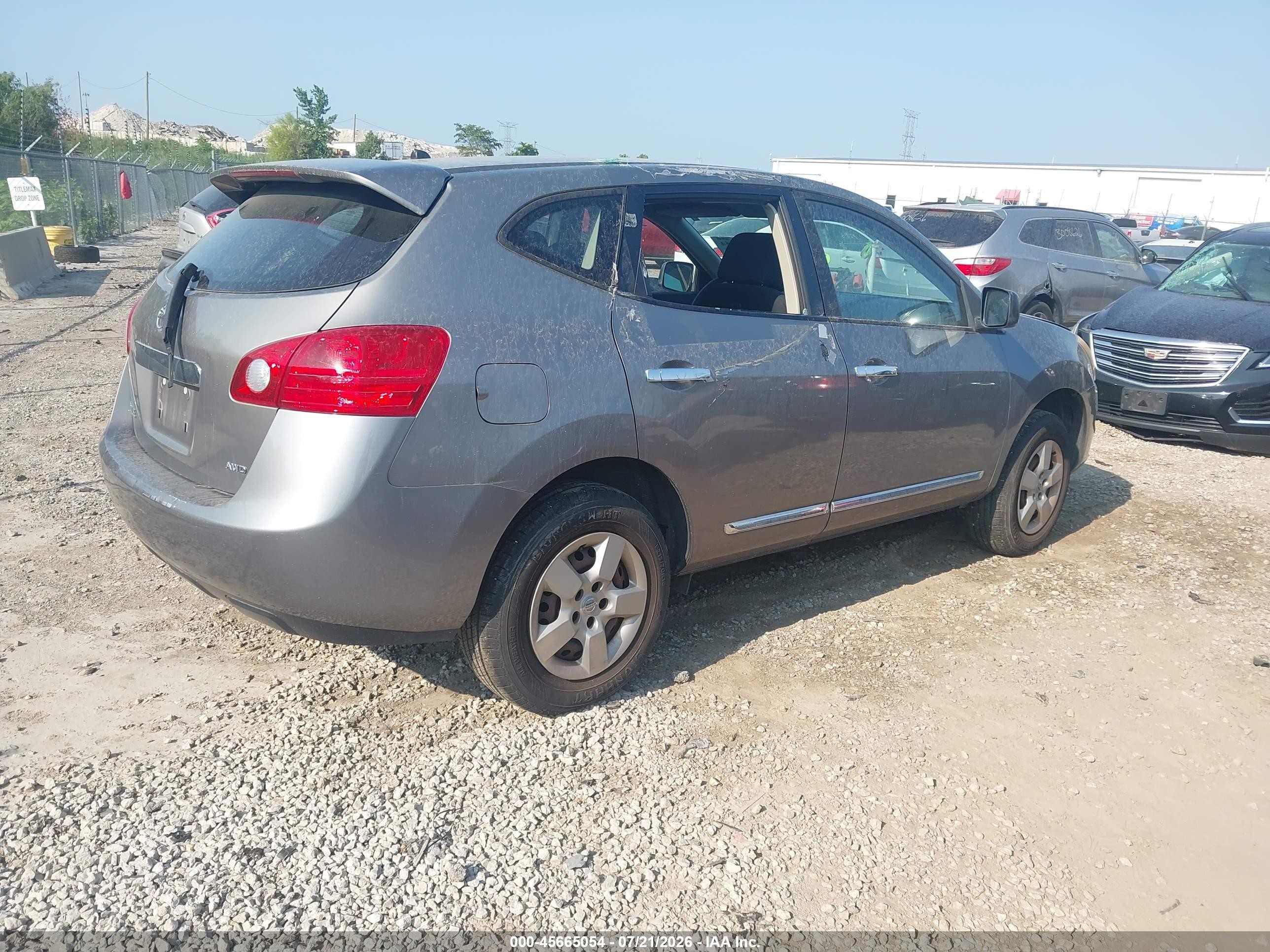 2013 Nissan Rogue S Gray vin: JN8AS5MV6DW637242