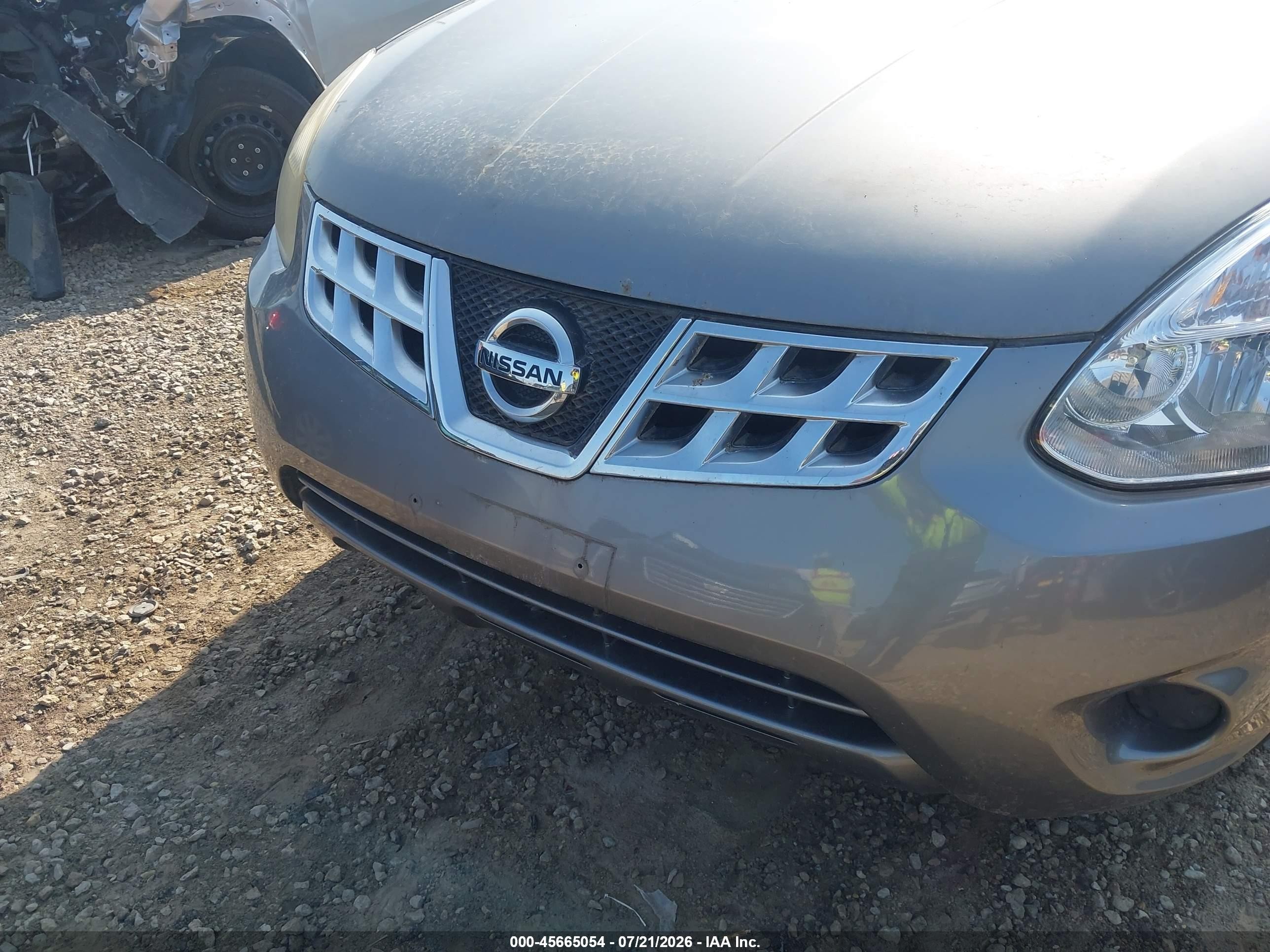 2013 Nissan Rogue S Gray vin: JN8AS5MV6DW637242