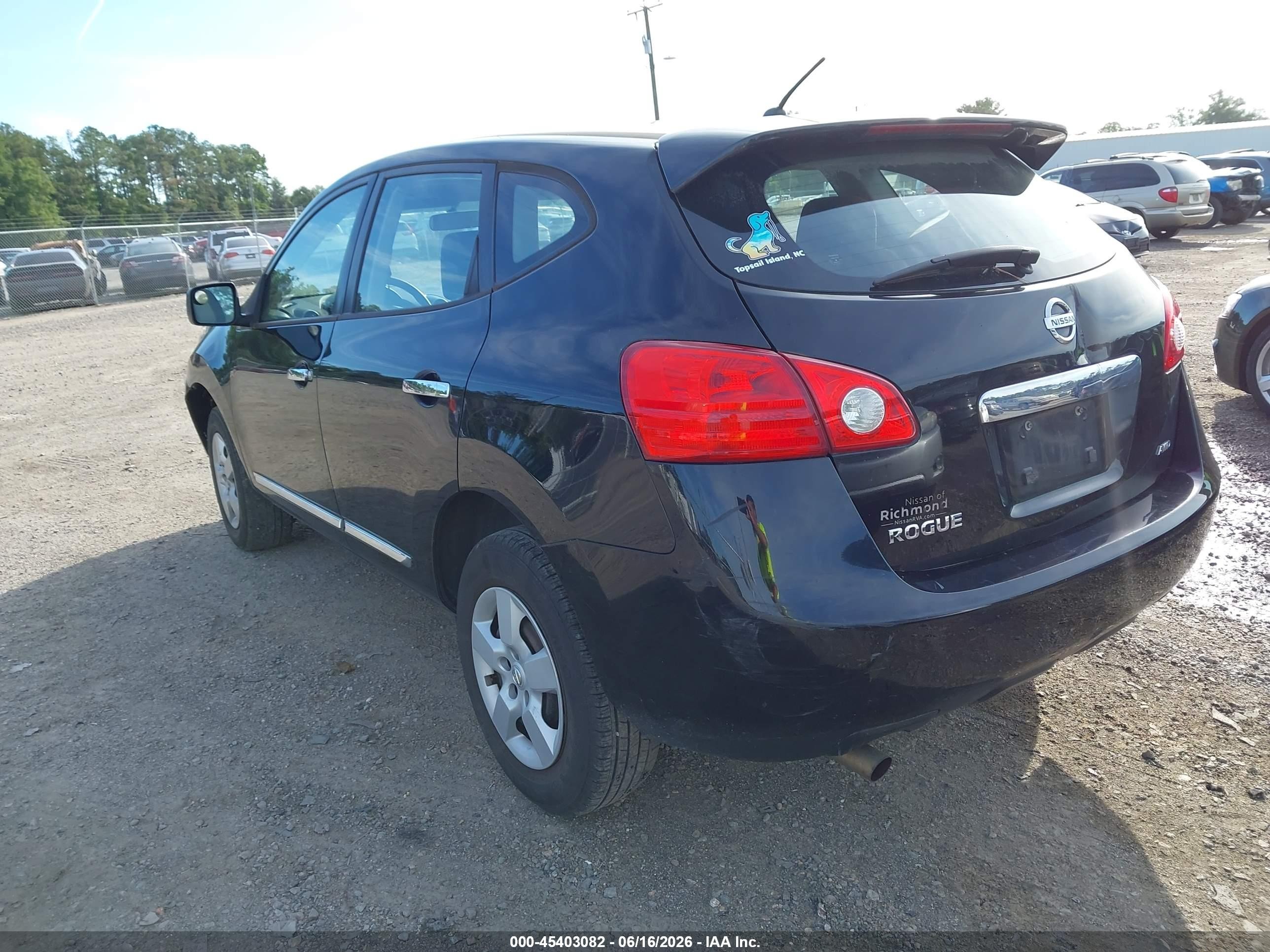 2013 Nissan Rogue S Black vin: JN8AS5MV6DW637614