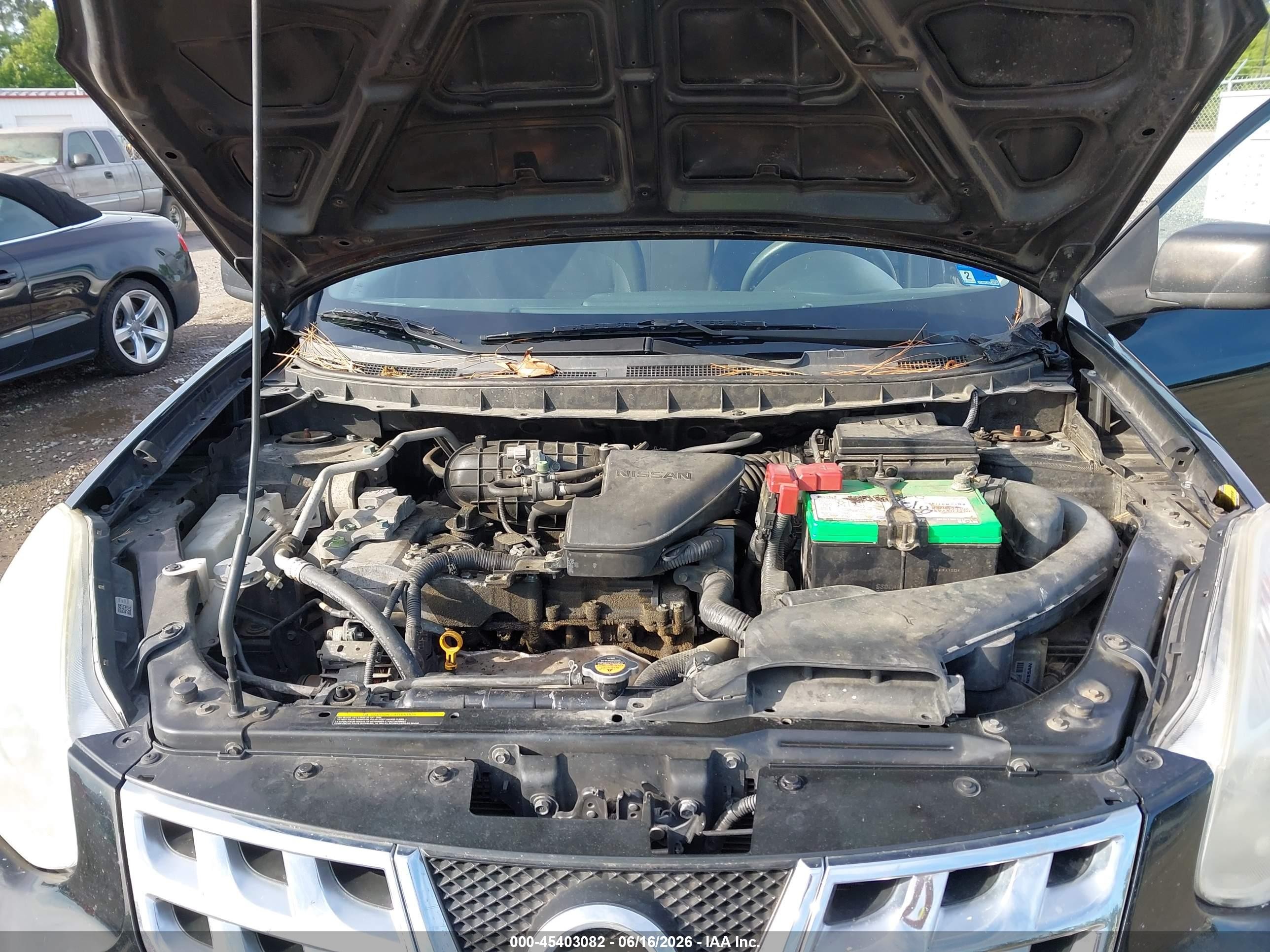 2013 Nissan Rogue S Black vin: JN8AS5MV6DW637614