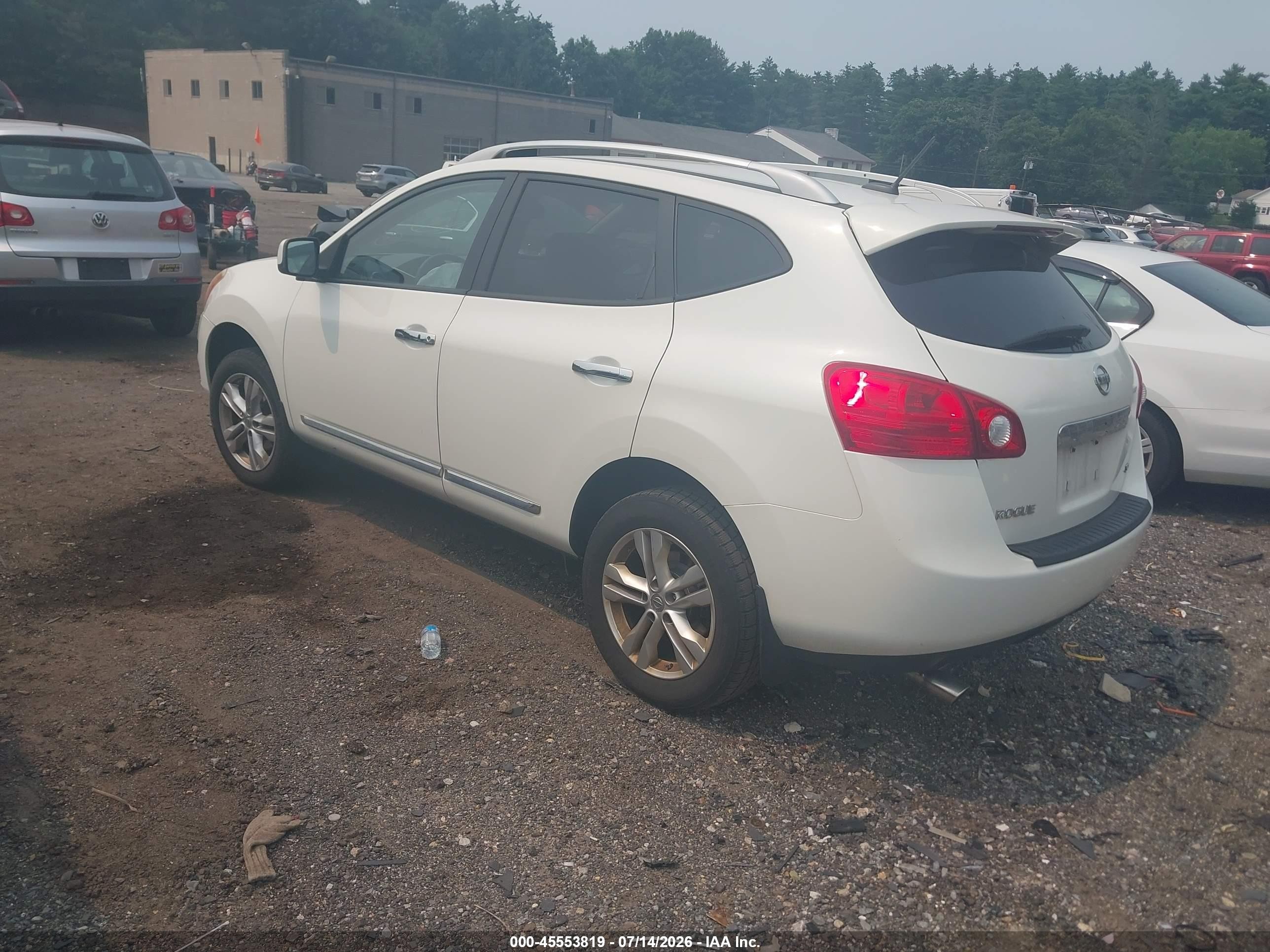 2013 Nissan Rogue Sv White vin: JN8AS5MV6DW641579