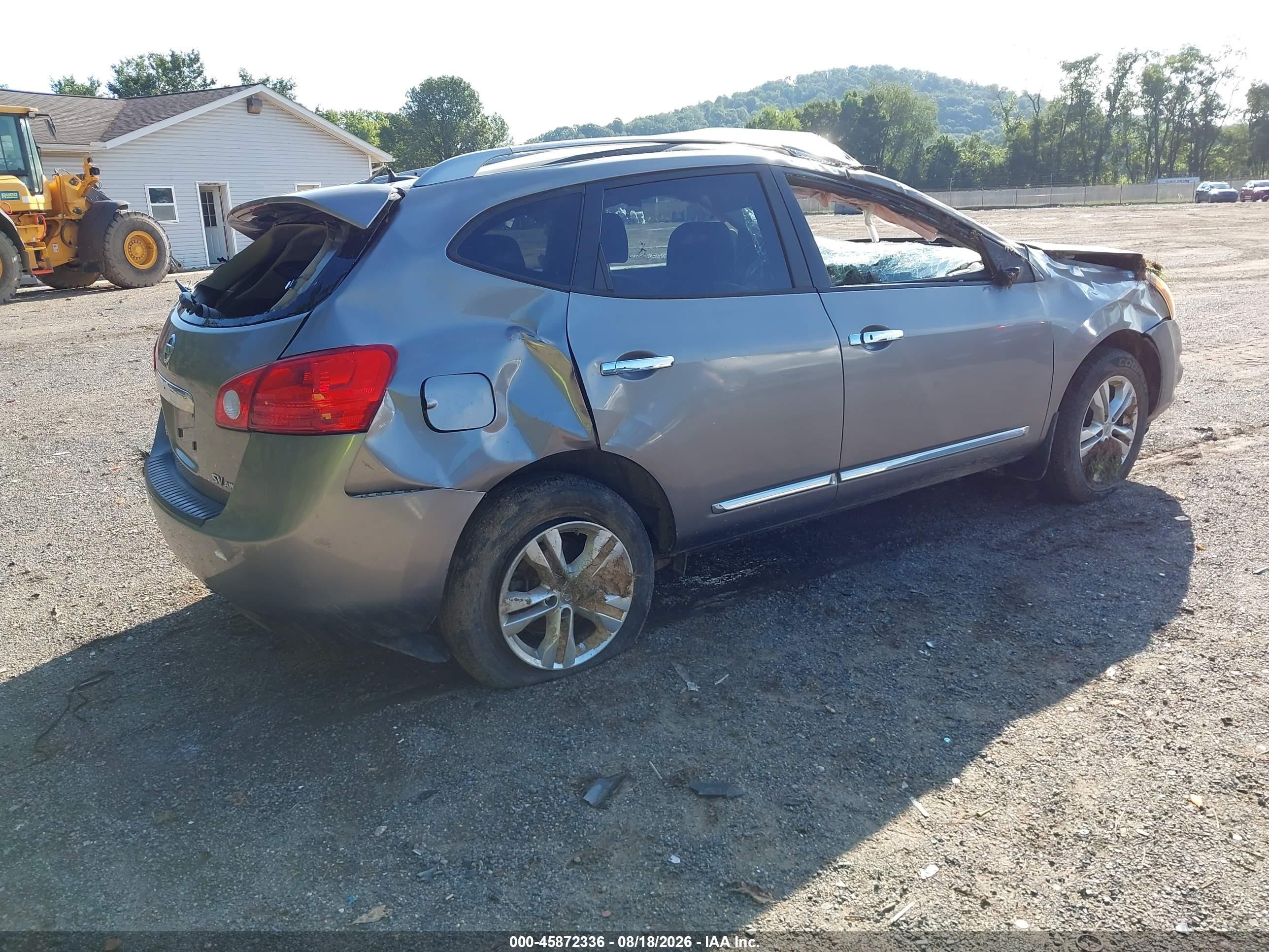 2013 Nissan Rogue Sv Gray vin: JN8AS5MV6DW642845
