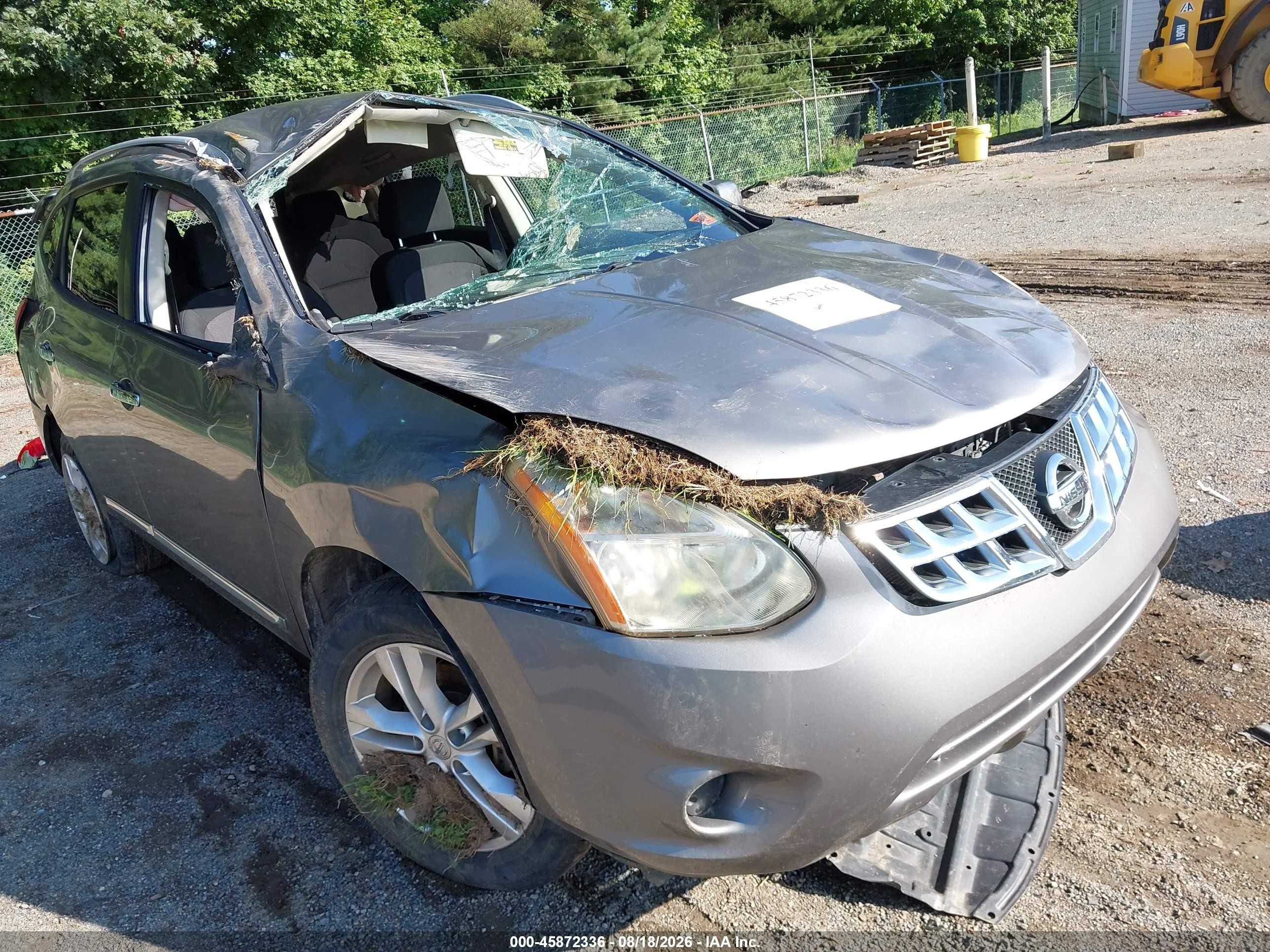 2013 Nissan Rogue Sv Gray vin: JN8AS5MV6DW642845