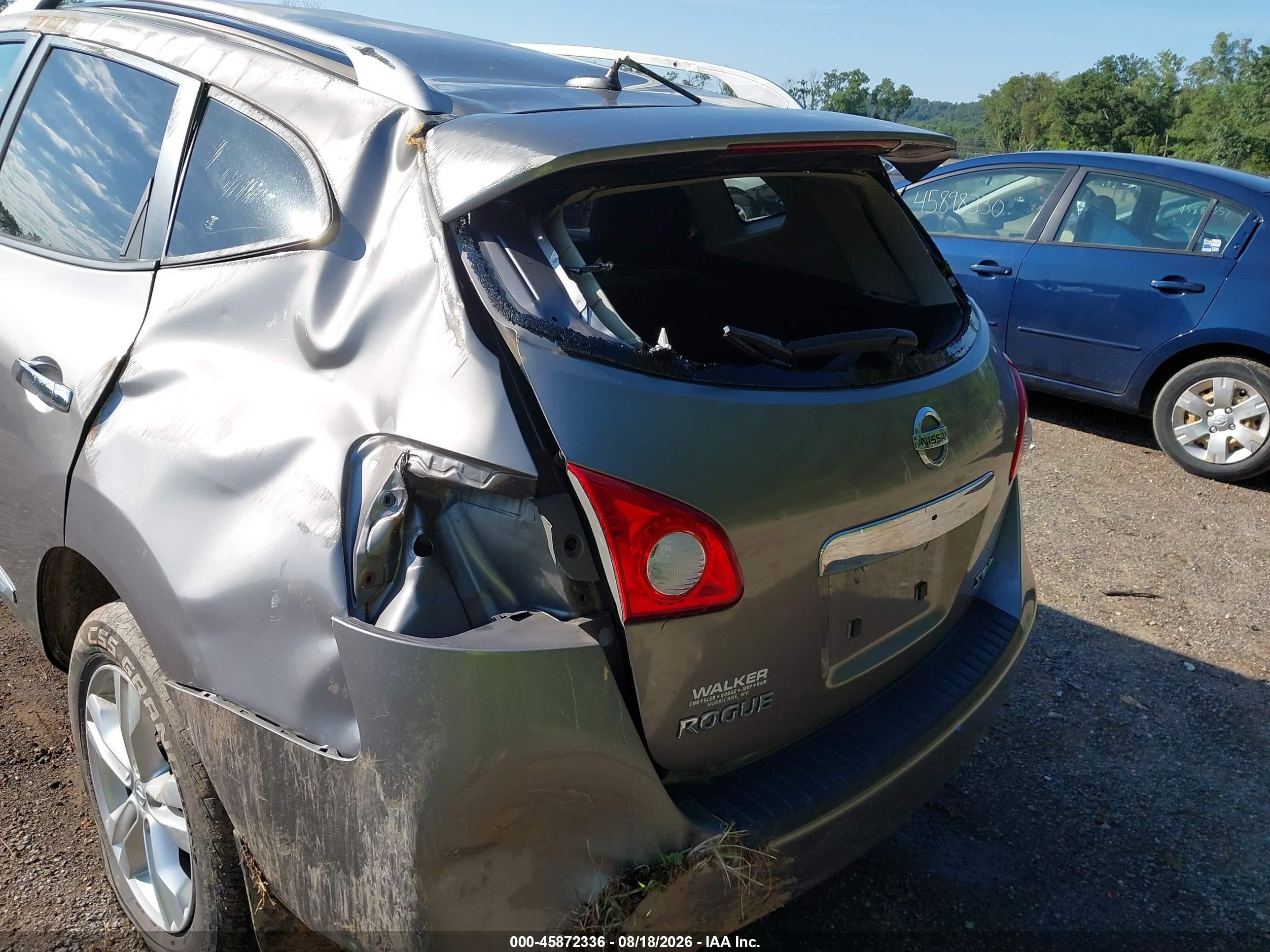 2013 Nissan Rogue Sv Gray vin: JN8AS5MV6DW642845