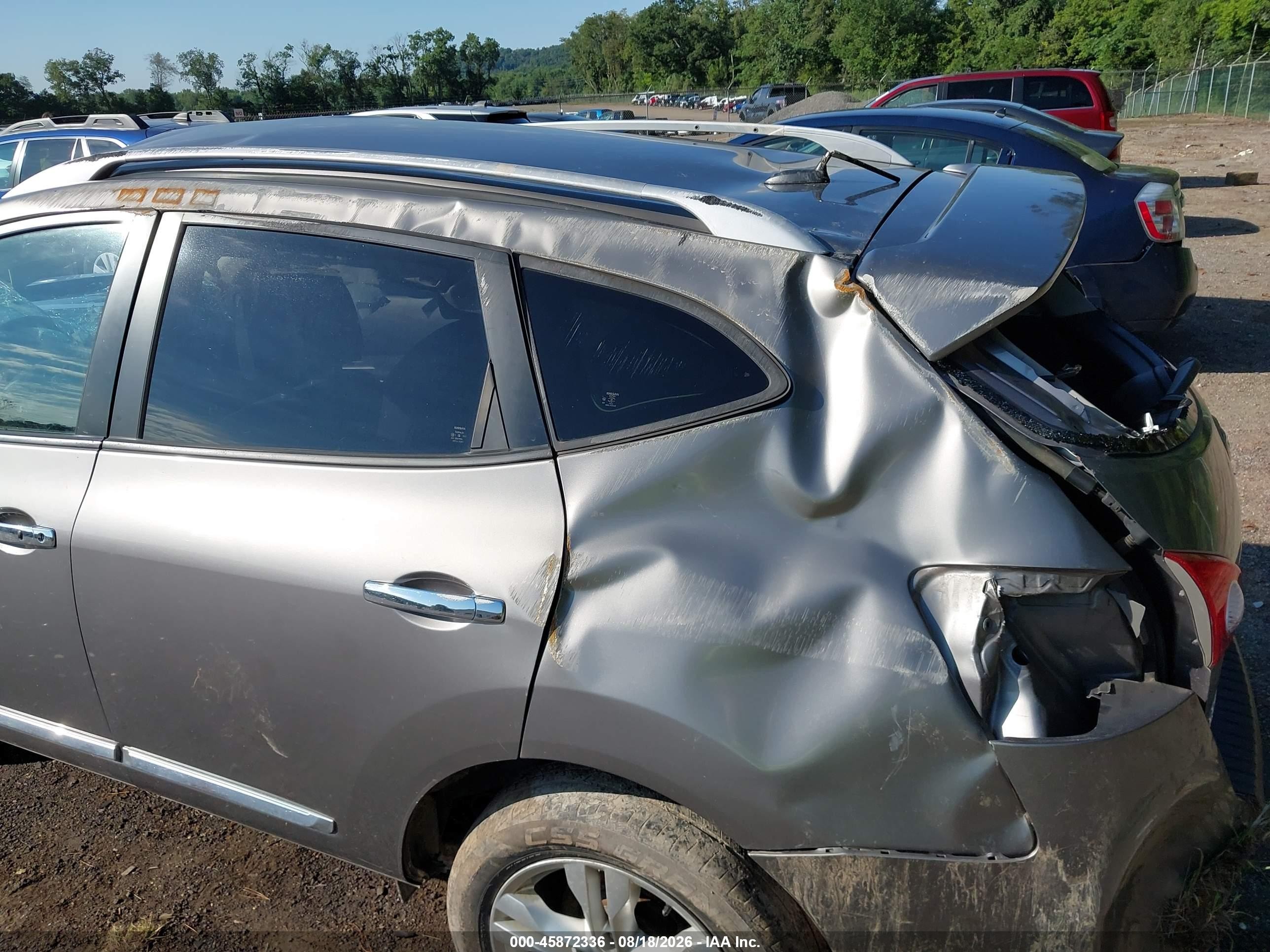 2013 Nissan Rogue Sv Gray vin: JN8AS5MV6DW642845