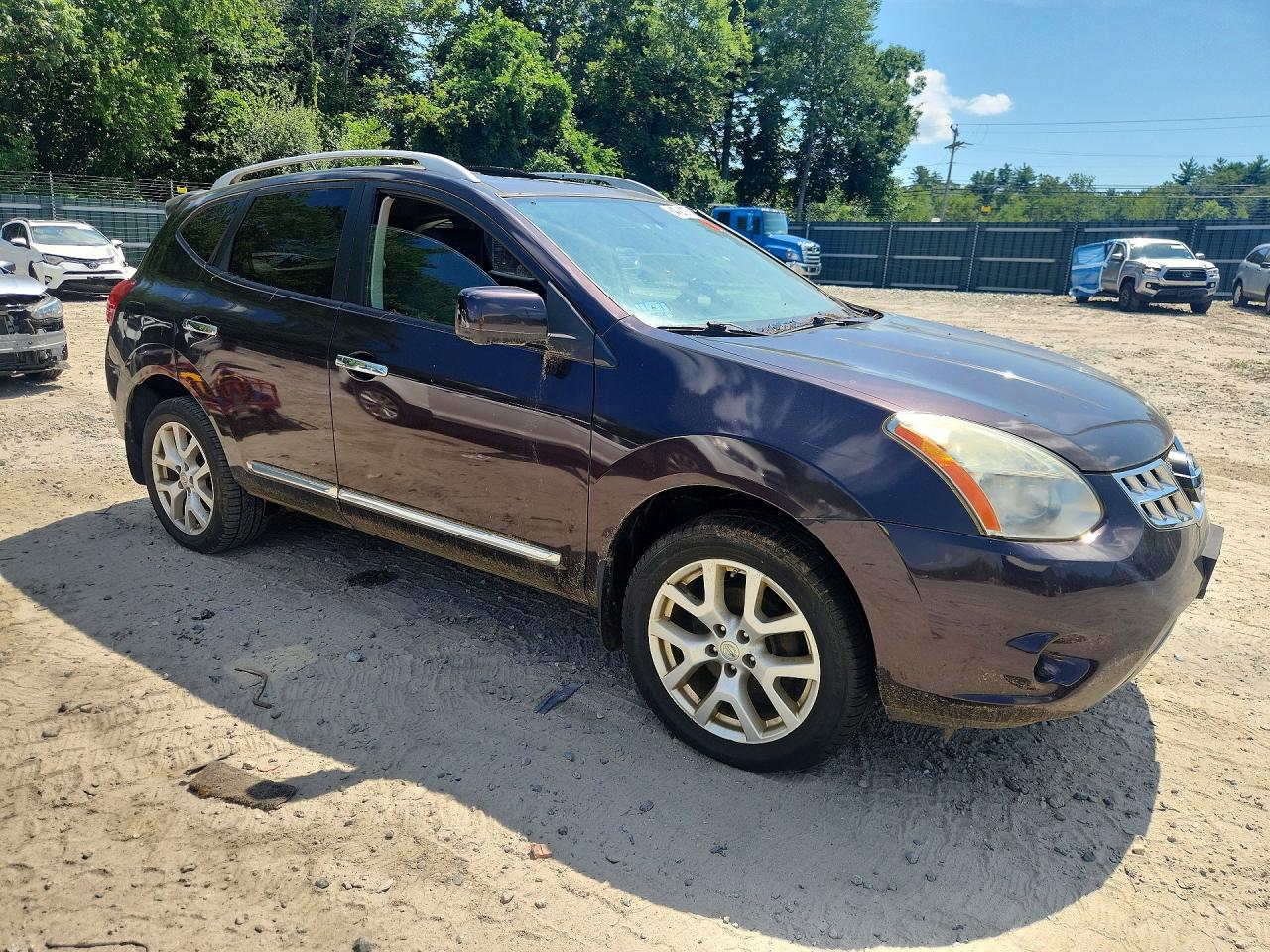 2013 Nissan Rogue S Purple vin: JN8AS5MV6DW646572