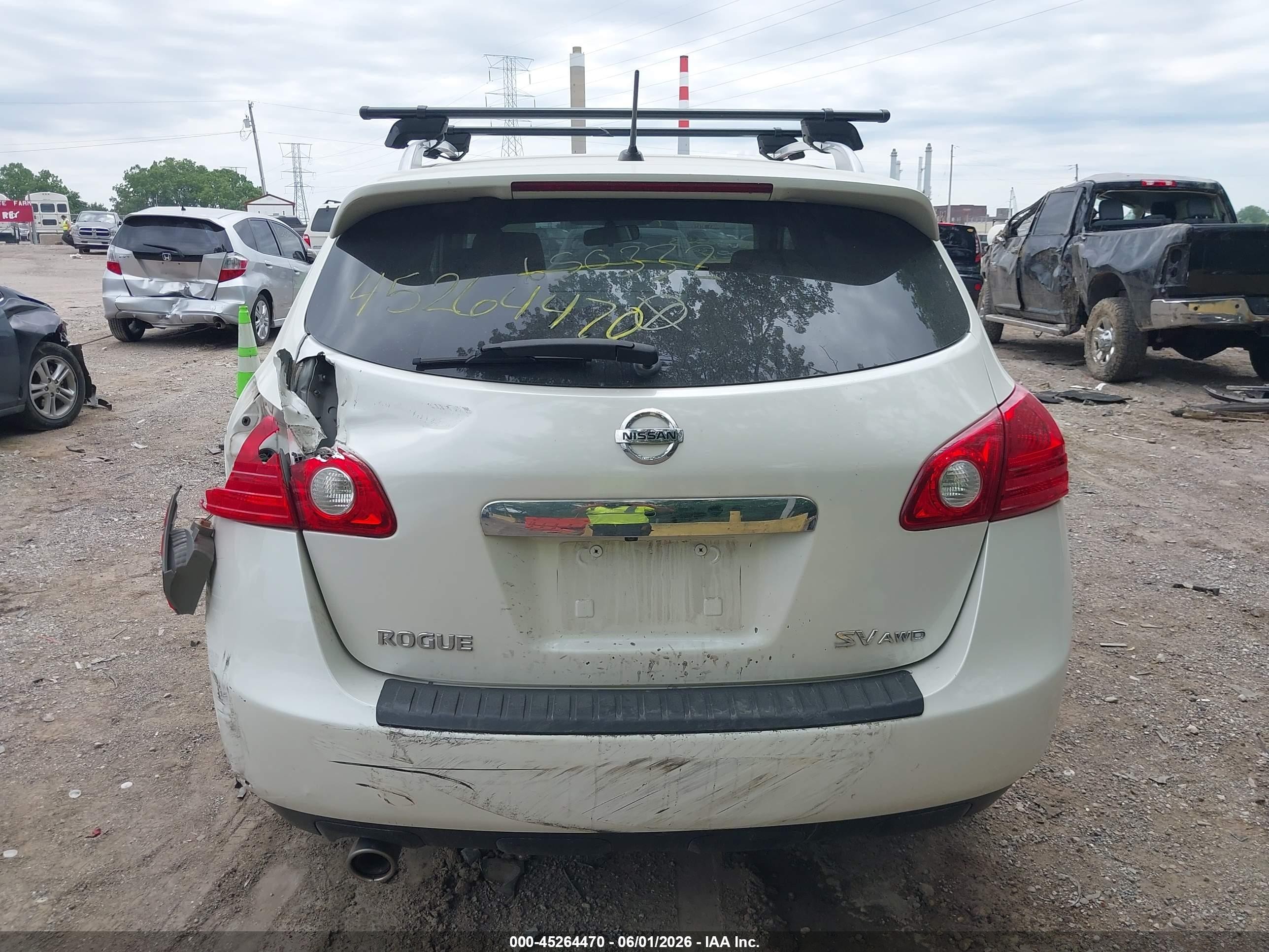 2013 Nissan Rogue Sv White vin: JN8AS5MV6DW650332