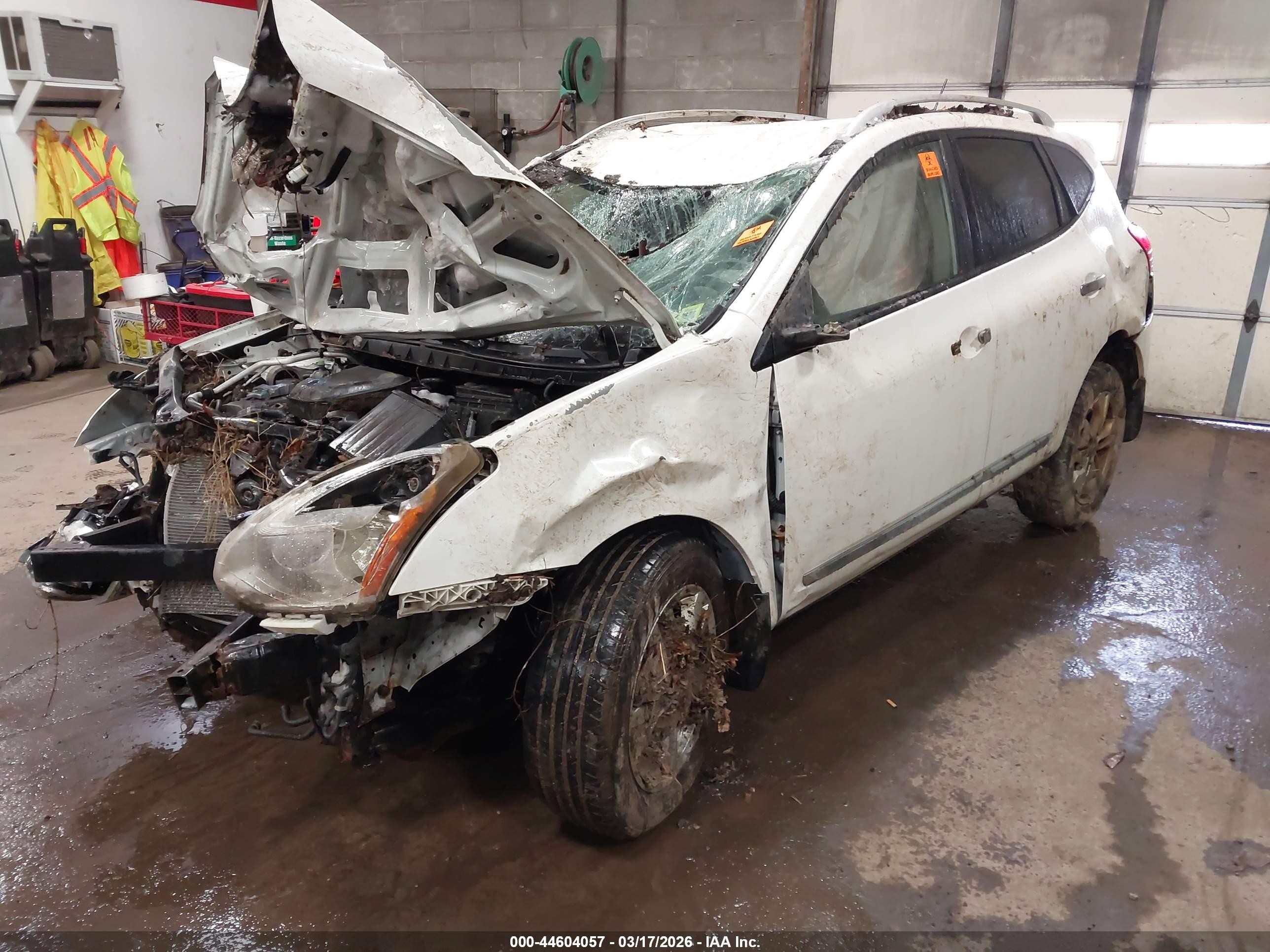 2013 Nissan Rogue Sv Белый vin: JN8AS5MV6DW651531