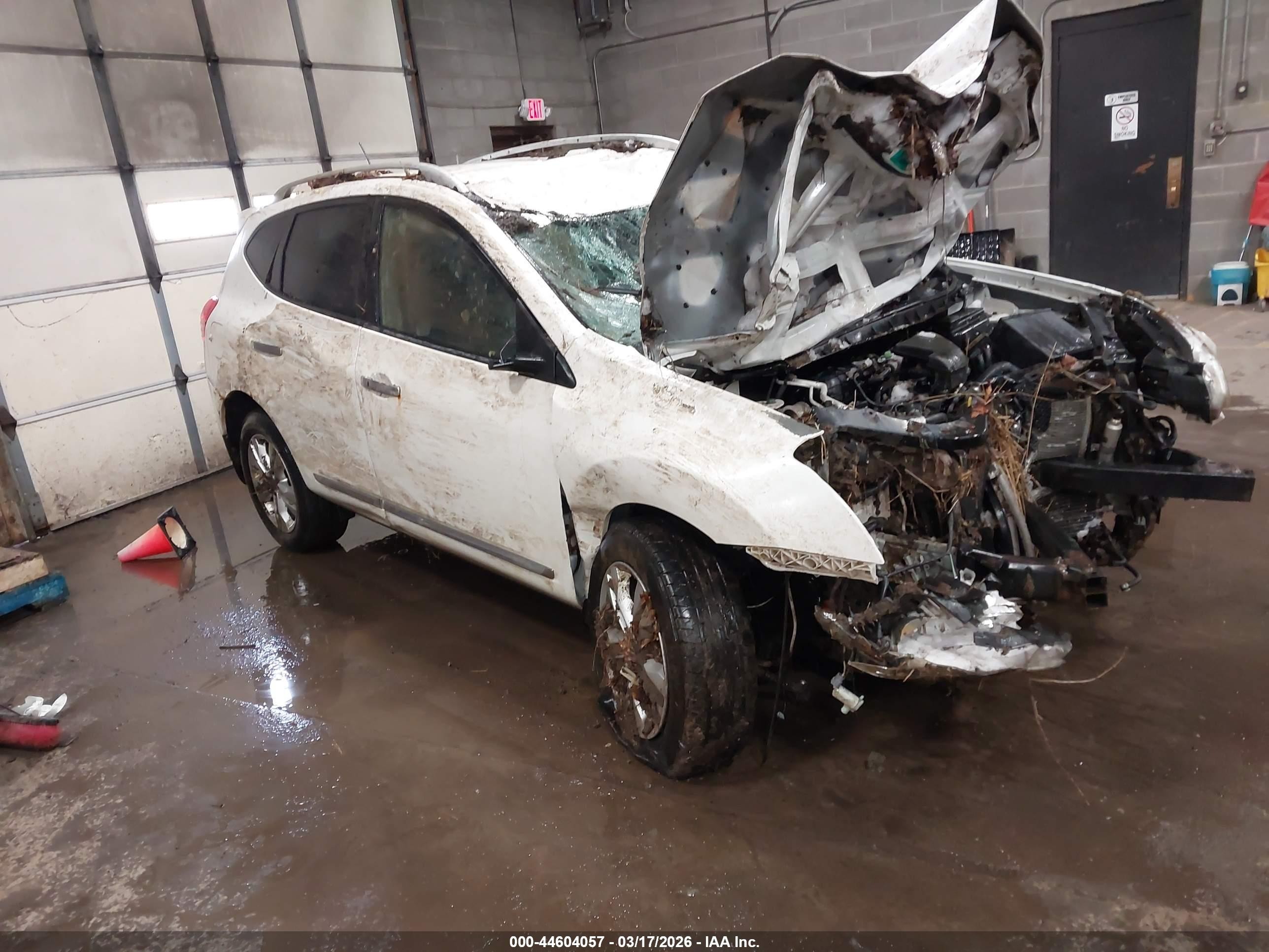 2013 Nissan Rogue Sv Белый vin: JN8AS5MV6DW651531