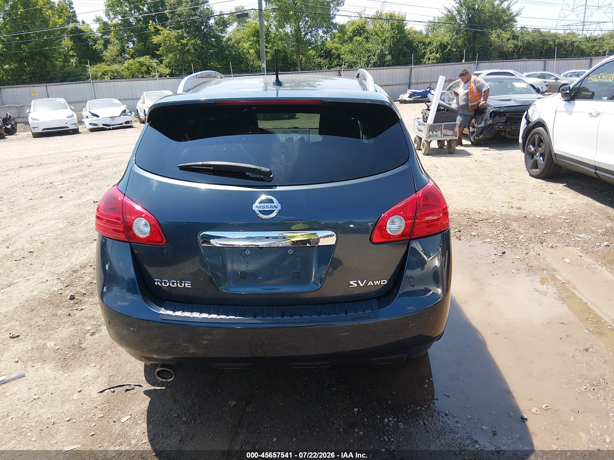 2013 Nissan Rogue Sv Blue vin: JN8AS5MV6DW656048