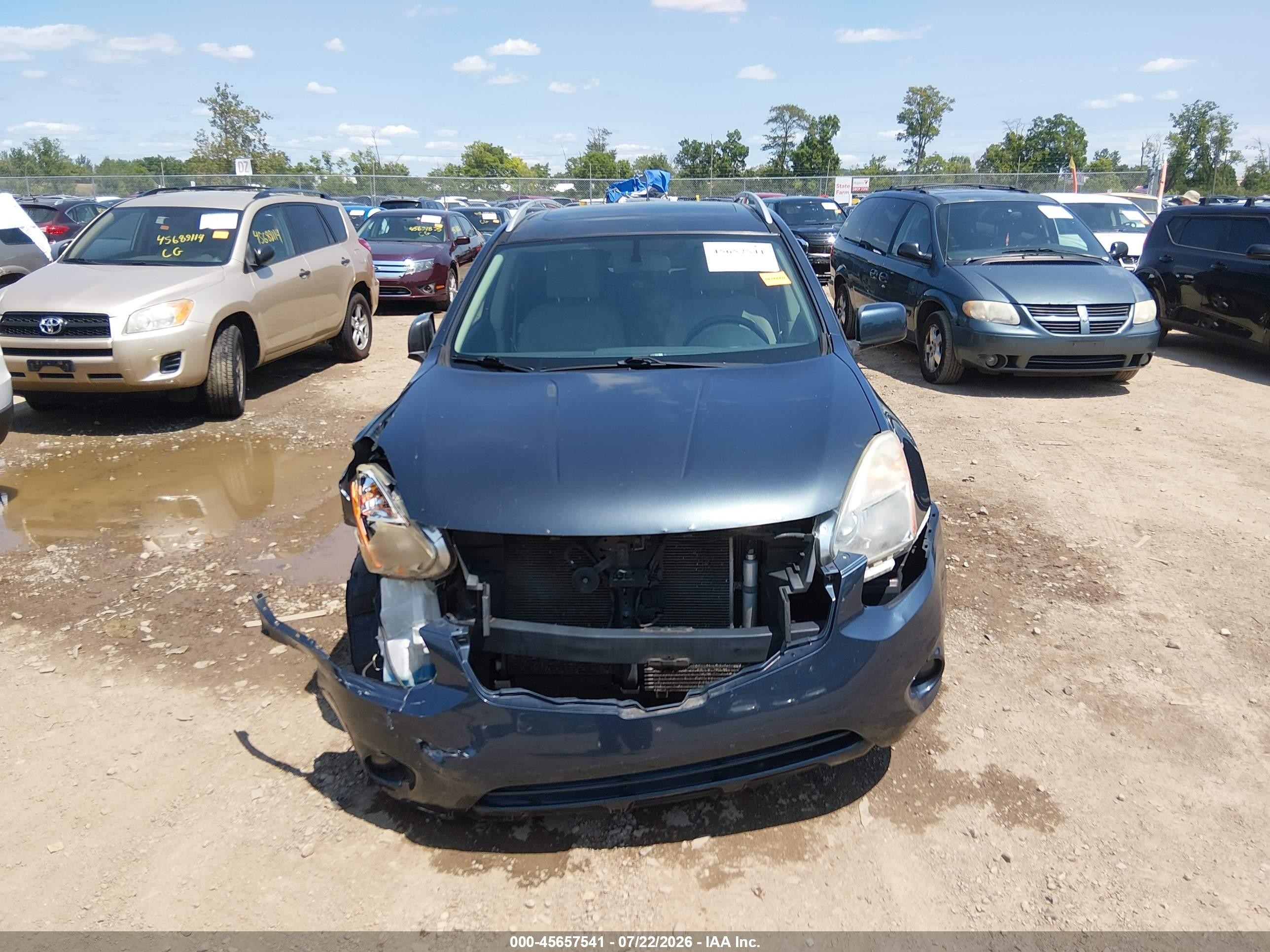 2013 Nissan Rogue Sv Blue vin: JN8AS5MV6DW656048