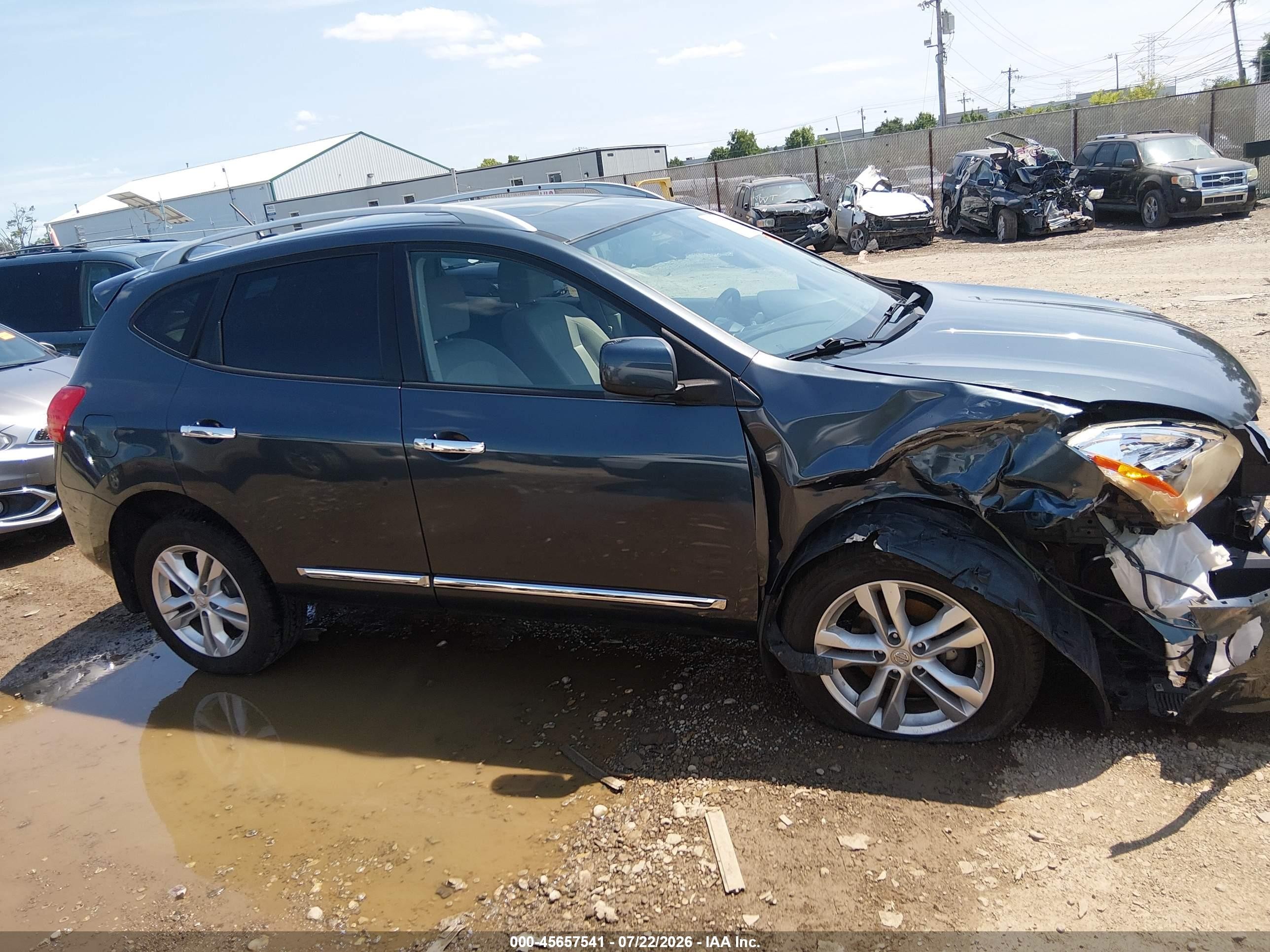 2013 Nissan Rogue Sv Blue vin: JN8AS5MV6DW656048