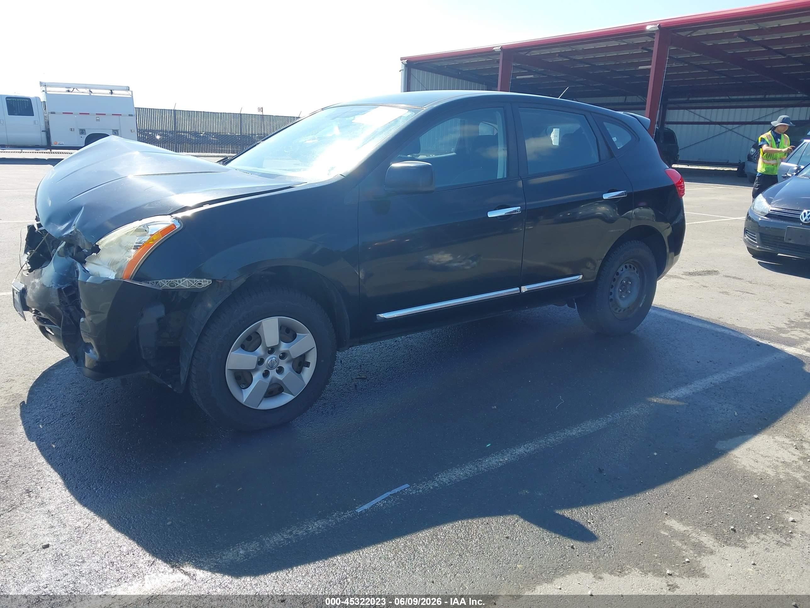 2013 Nissan Rogue S Black vin: JN8AS5MV6DW658608