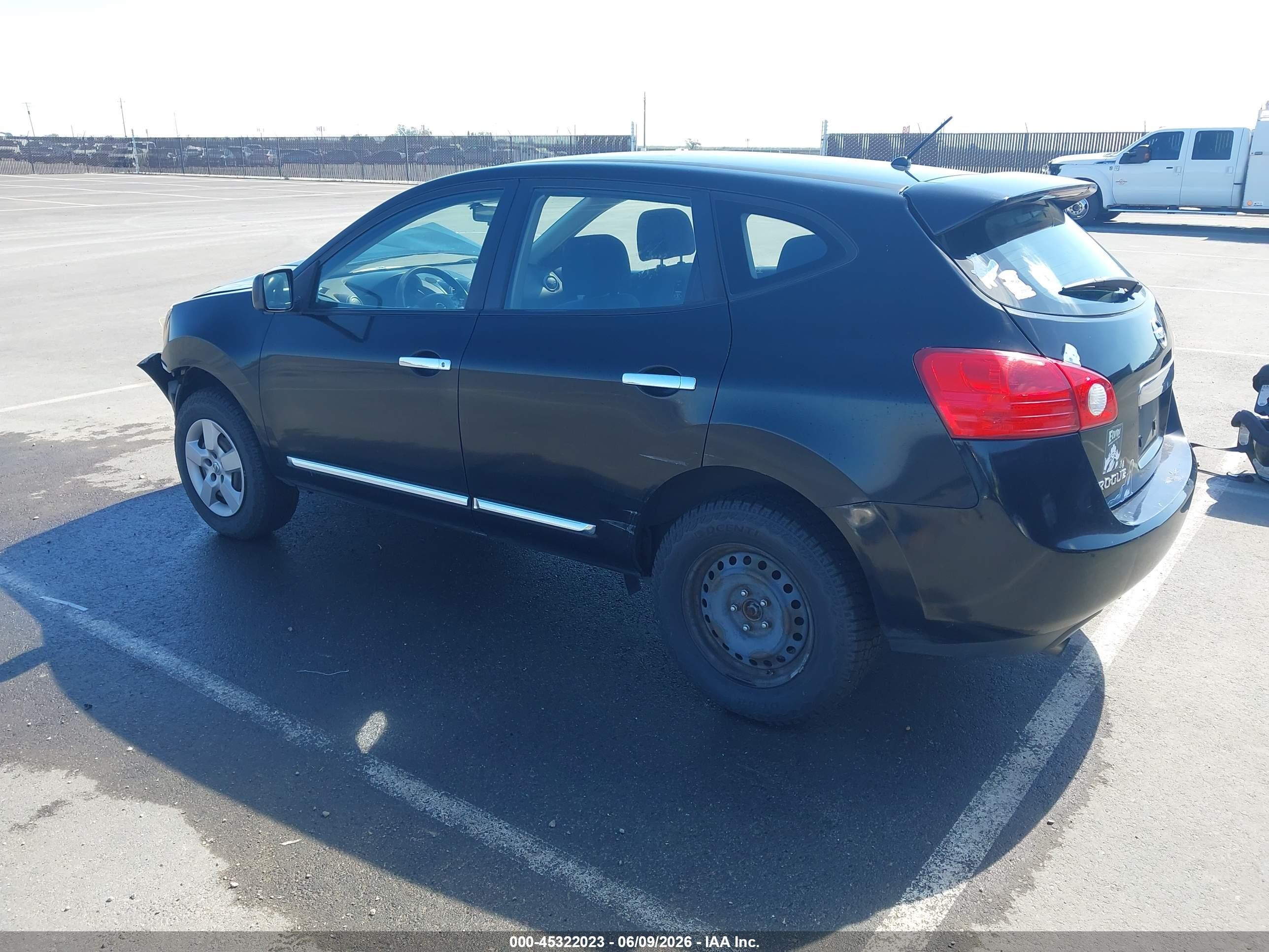 2013 Nissan Rogue S Black vin: JN8AS5MV6DW658608