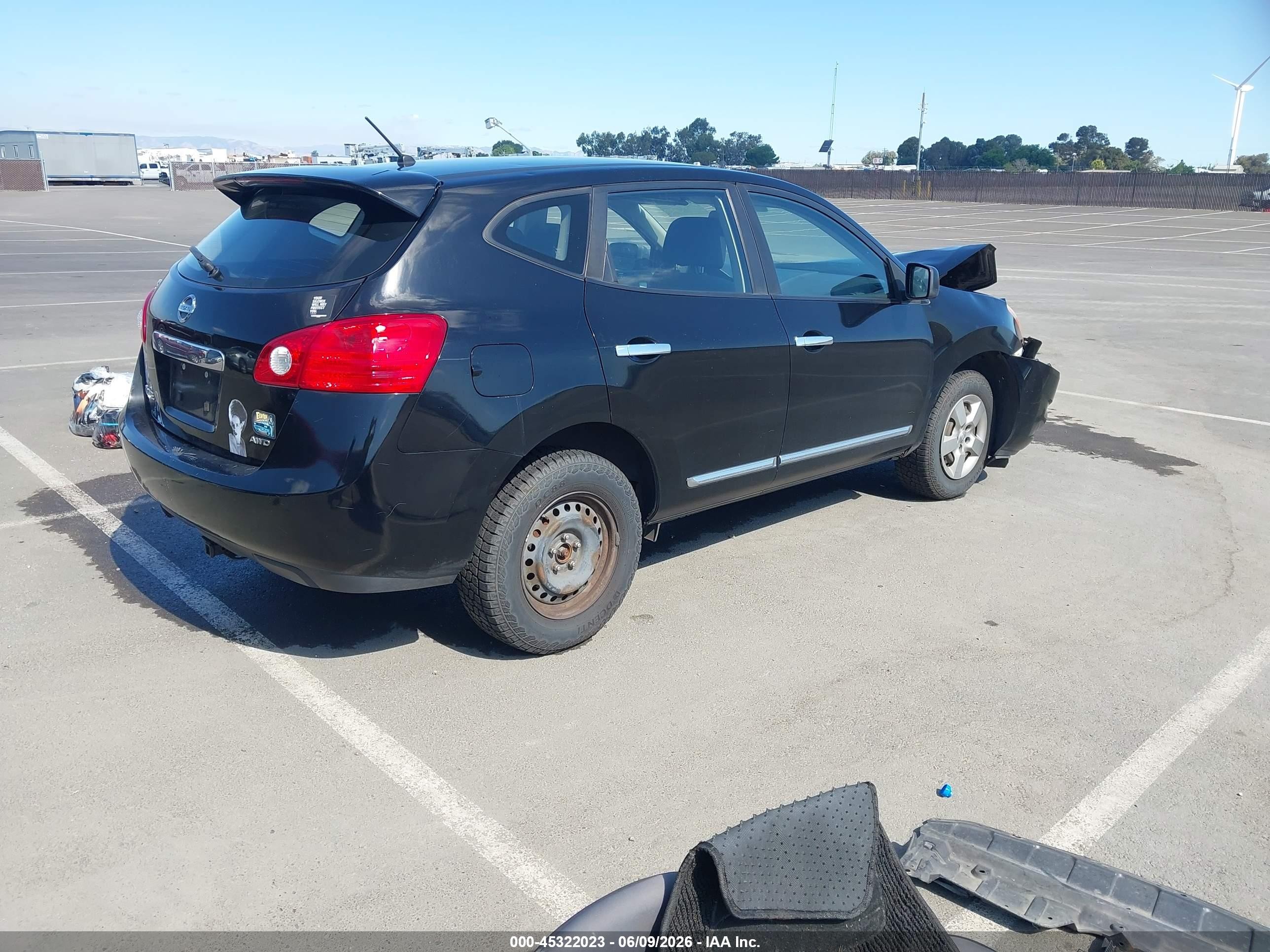 2013 Nissan Rogue S Black vin: JN8AS5MV6DW658608