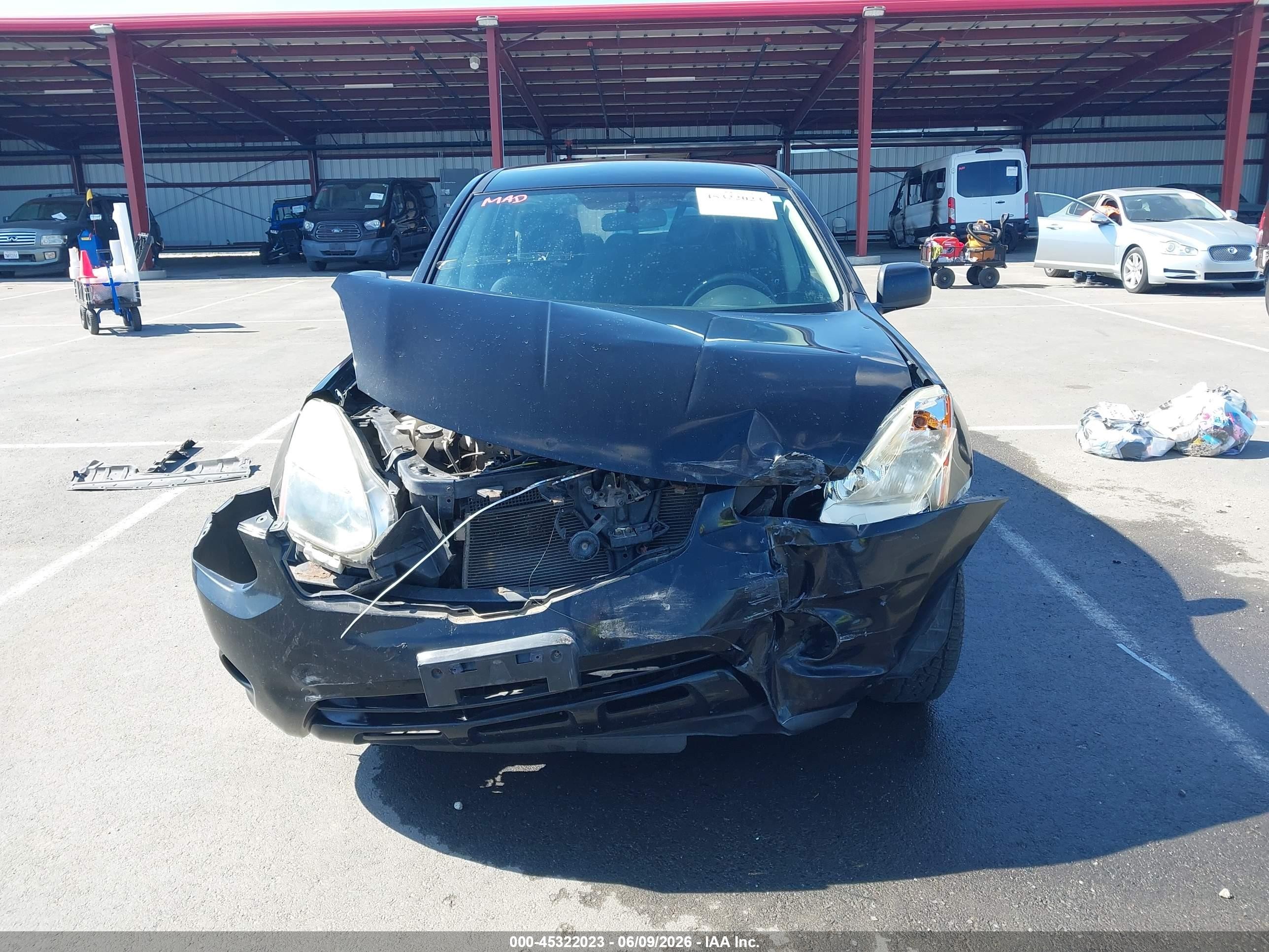 2013 Nissan Rogue S Black vin: JN8AS5MV6DW658608