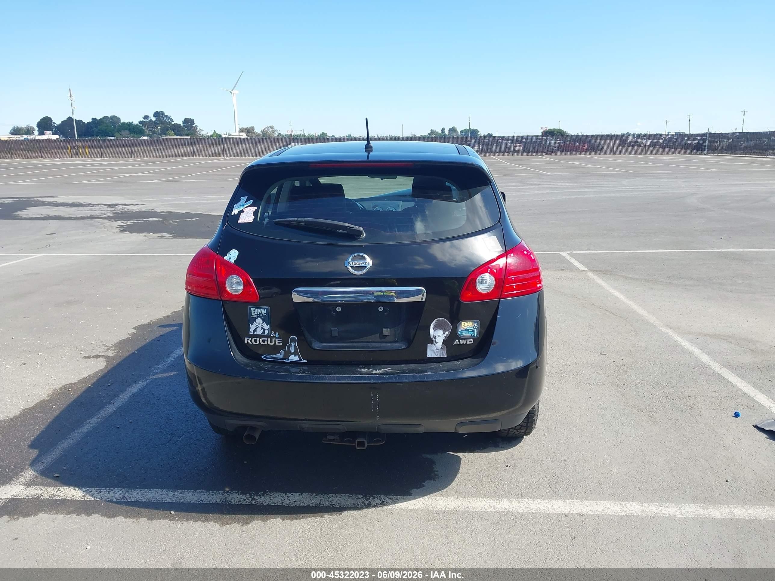 2013 Nissan Rogue S Black vin: JN8AS5MV6DW658608