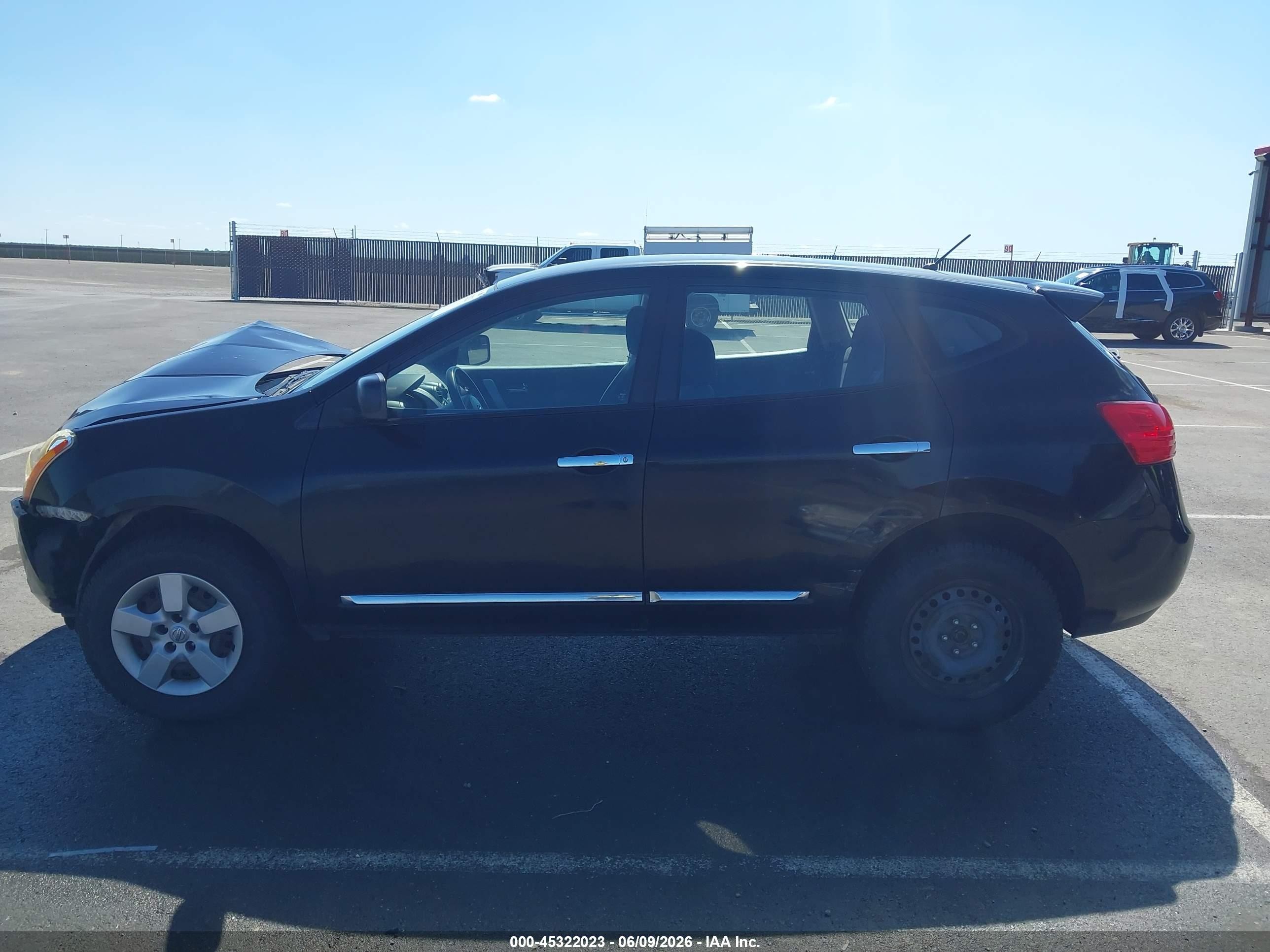 2013 Nissan Rogue S Black vin: JN8AS5MV6DW658608