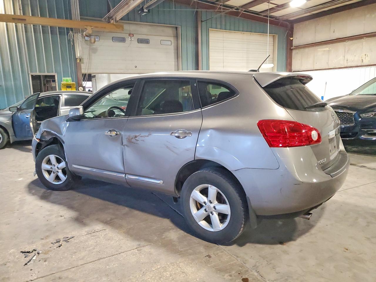 2013 Nissan Rogue S Gray vin: JN8AS5MV6DW664344