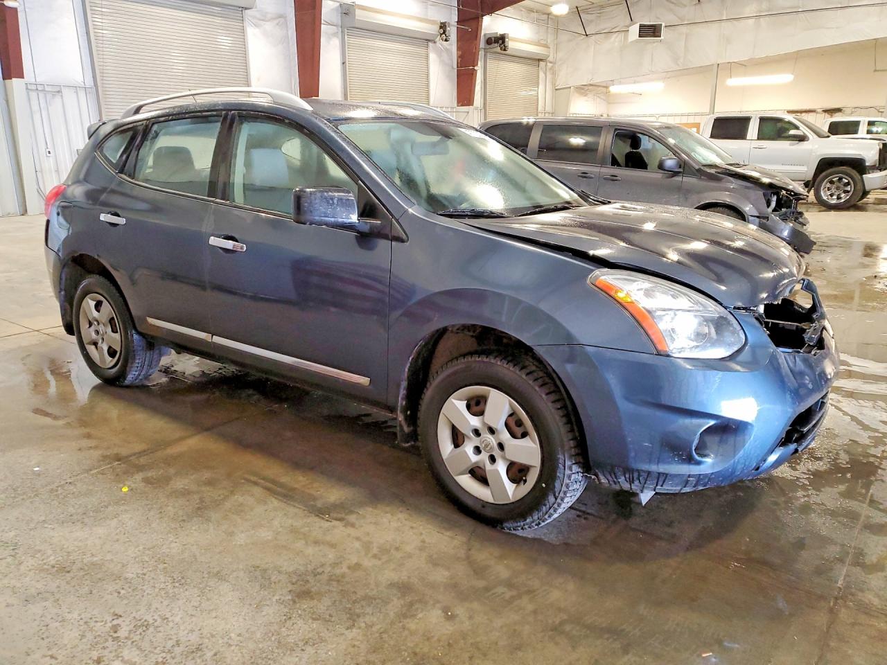 2014 Nissan Rogue Select S Синий vin: JN8AS5MV6EW204408