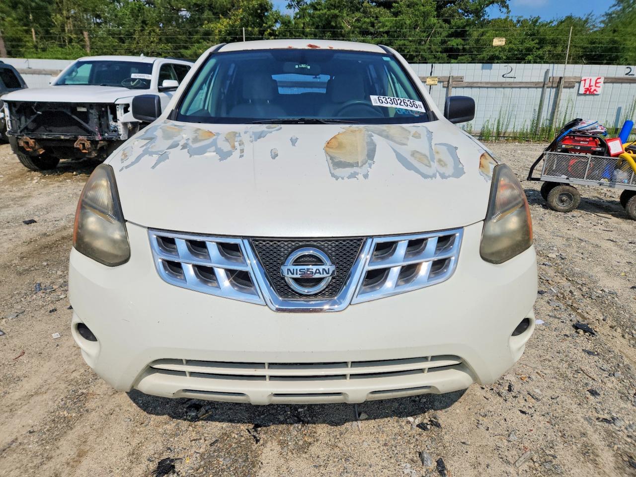 2014 Nissan Rogue Select S White vin: JN8AS5MV6EW703676