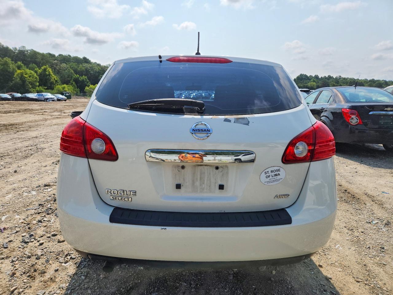 2014 Nissan Rogue Select S White vin: JN8AS5MV6EW703676