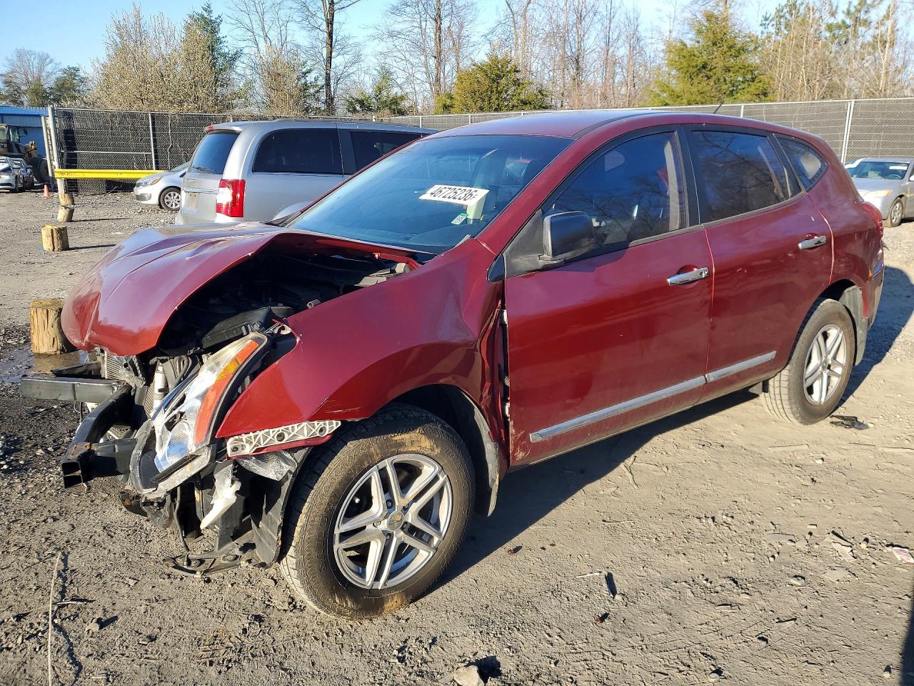 2014 Nissan Rogue Select S Red vin: JN8AS5MV6EW706352