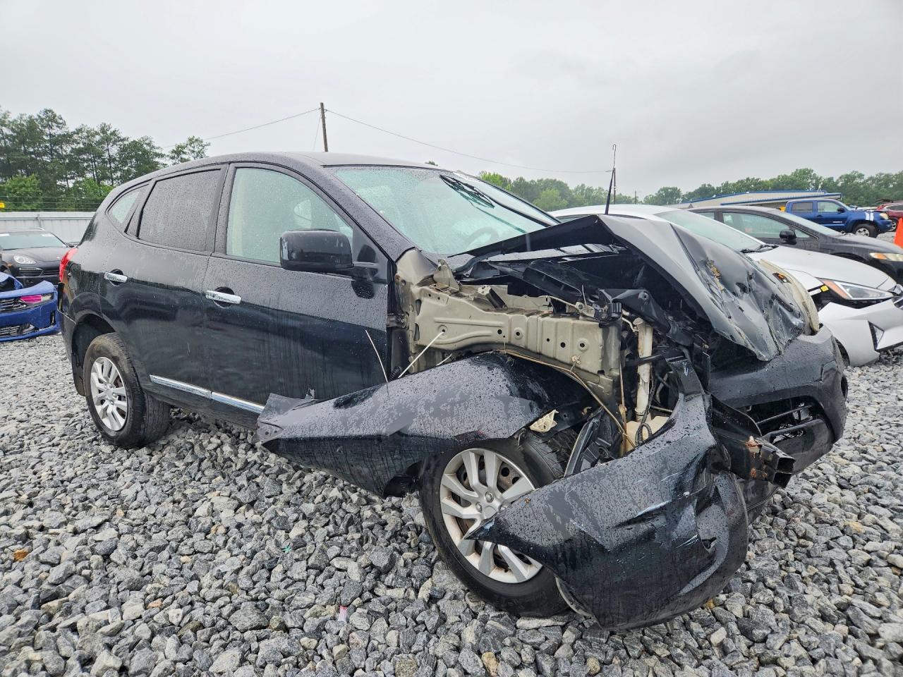 2014 Nissan Rogue Select S Черный vin: JN8AS5MV6EW707484