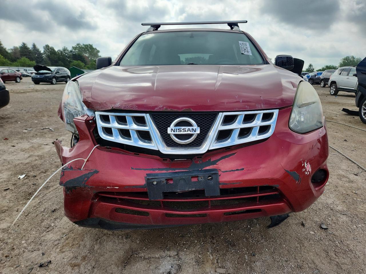 2014 Nissan Rogue Select S Red vin: JN8AS5MV6EW718131