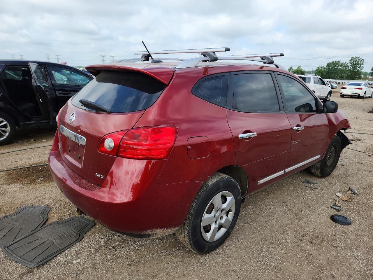 2014 Nissan Rogue Select S Red vin: JN8AS5MV6EW718131