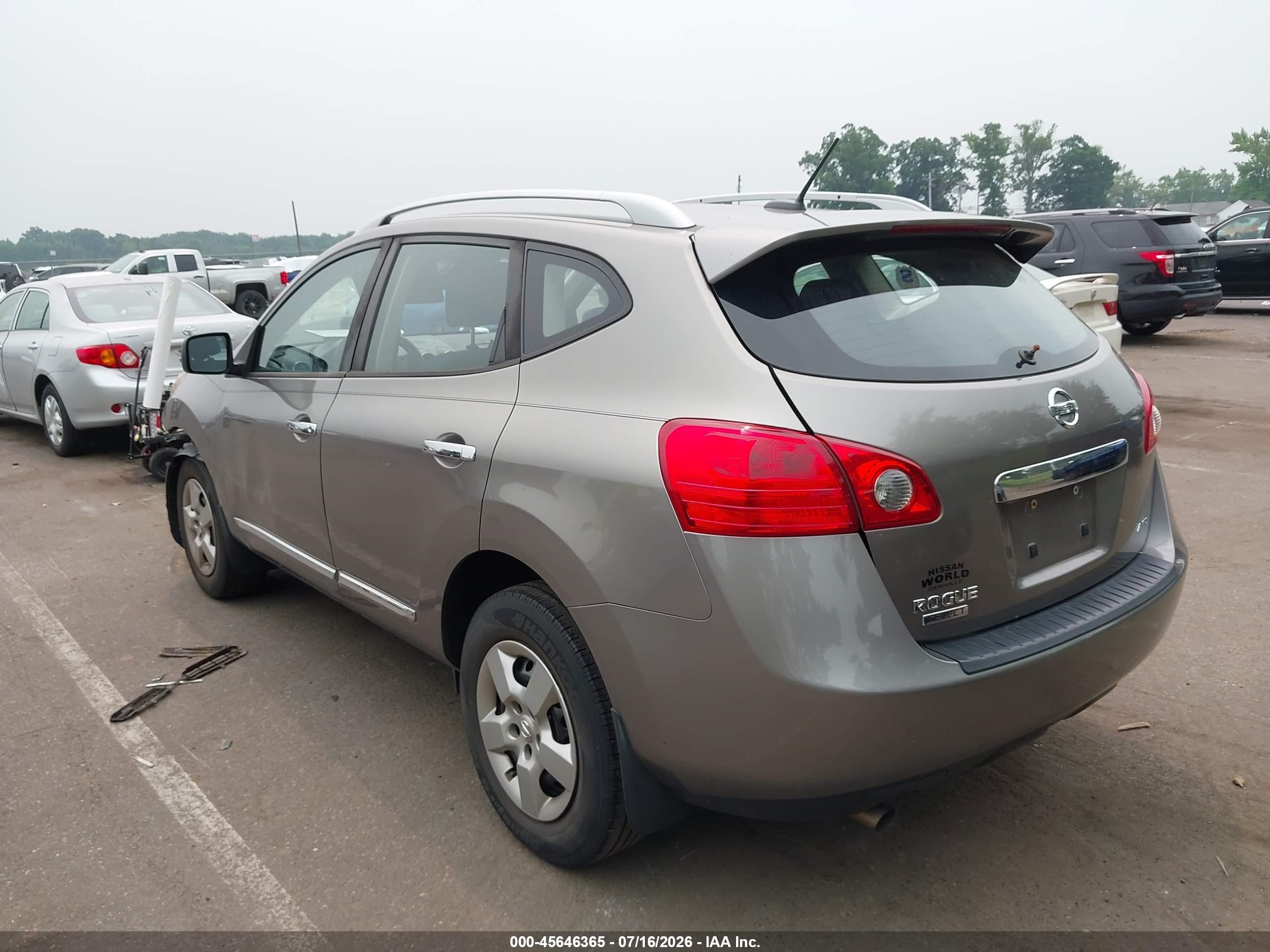 2015 Nissan Rogue Select S Gray vin: JN8AS5MV6FW262570