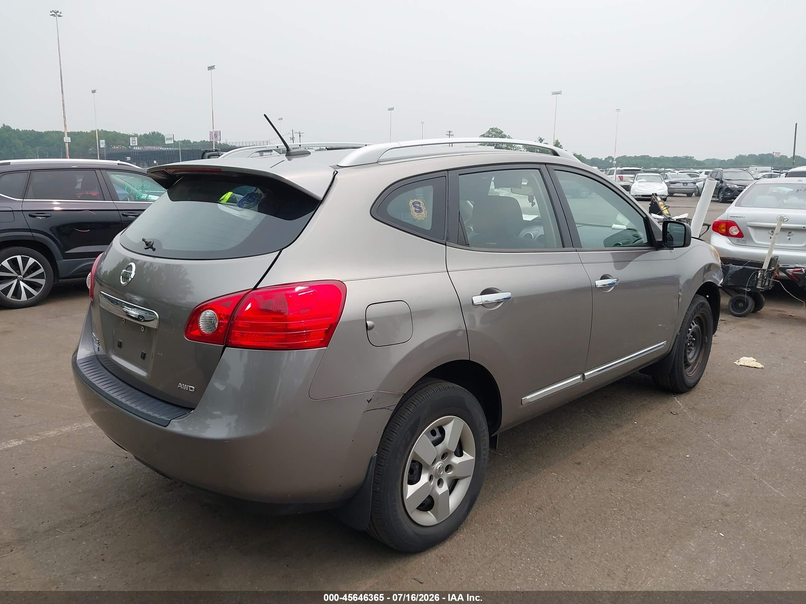 2015 Nissan Rogue Select S Gray vin: JN8AS5MV6FW262570