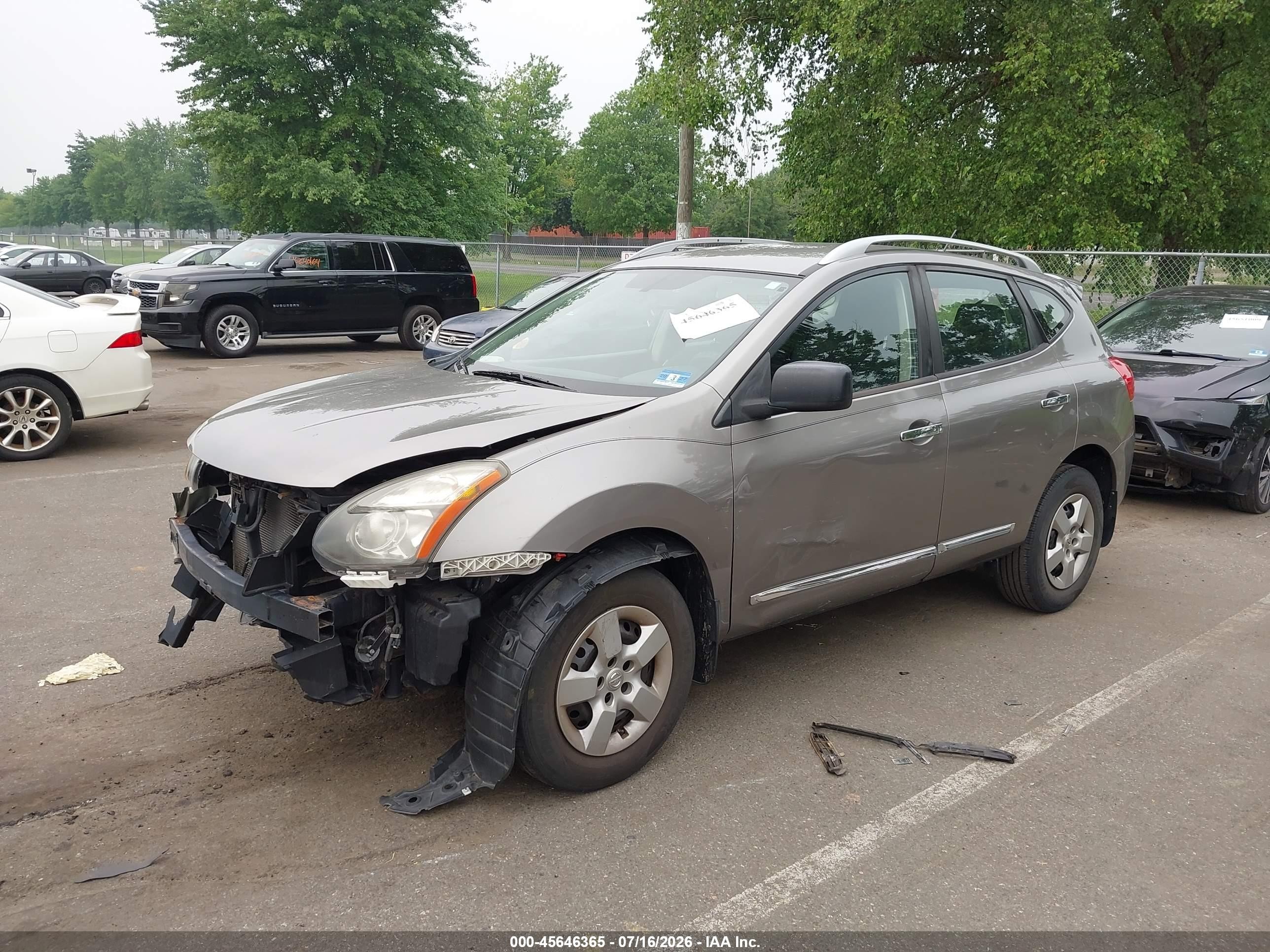 2015 Nissan Rogue Select S Gray vin: JN8AS5MV6FW262570