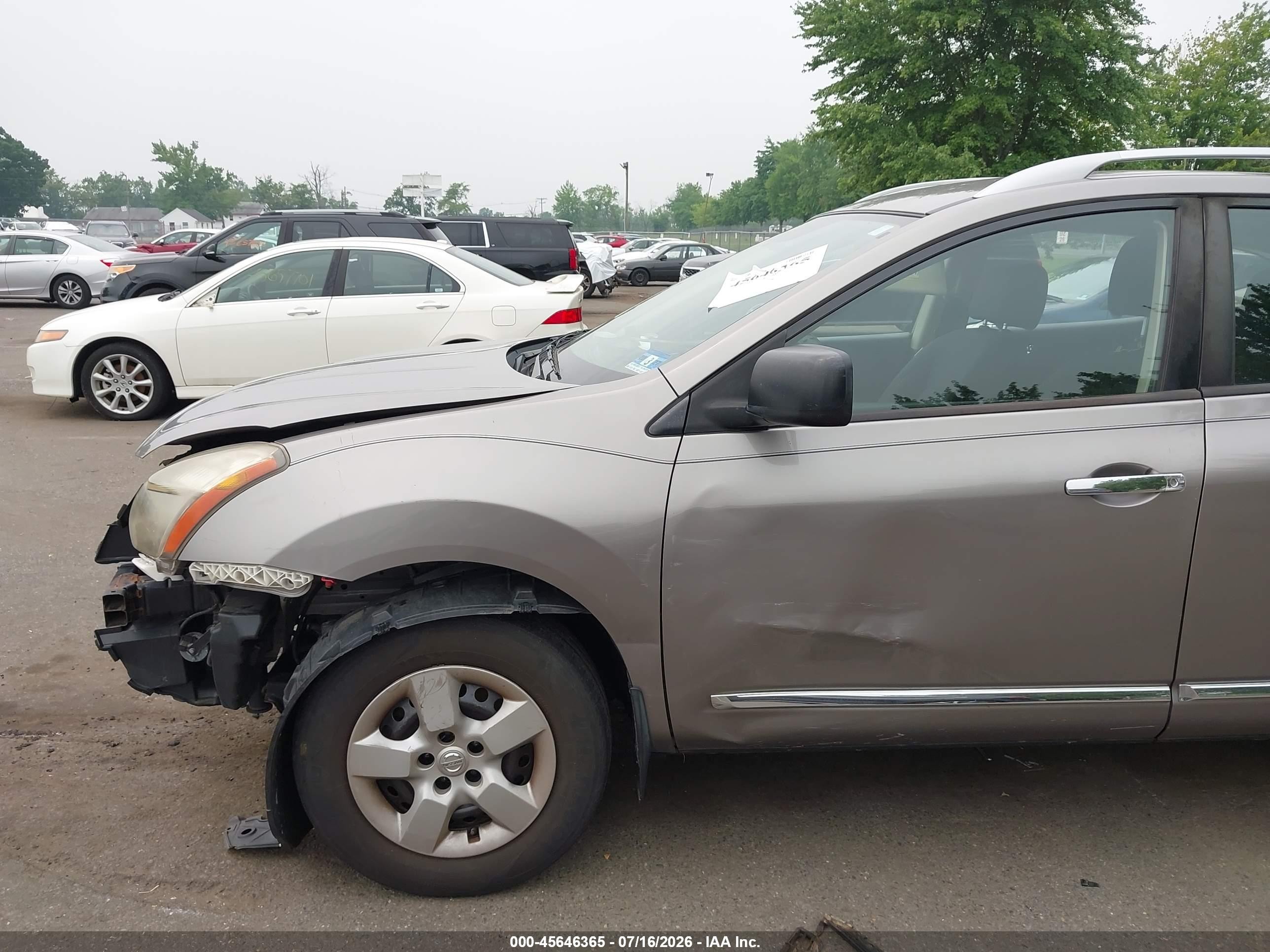 2015 Nissan Rogue Select S Gray vin: JN8AS5MV6FW262570