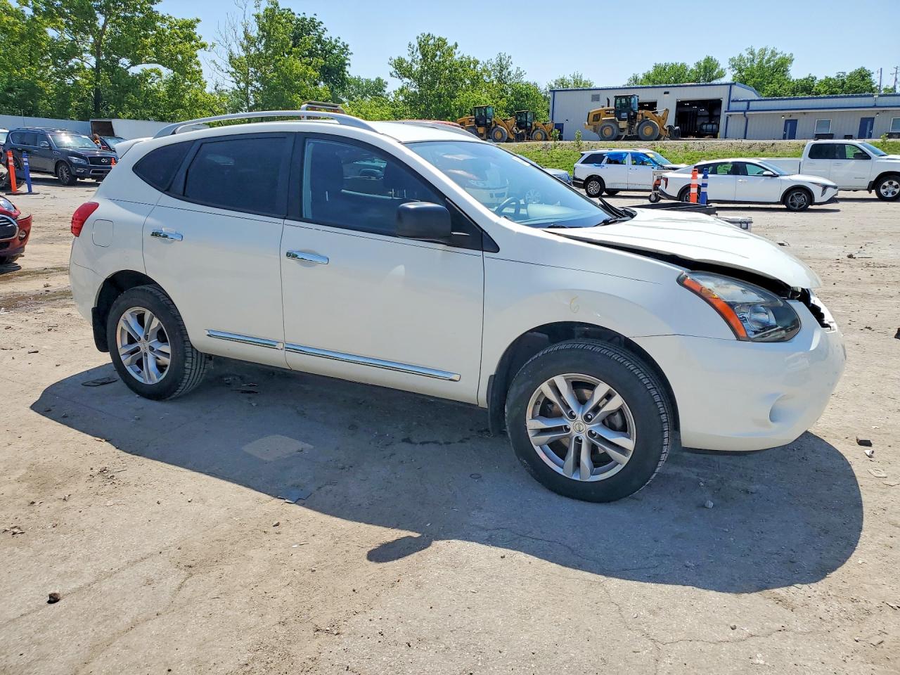 2015 Nissan Rogue Select S White vin: JN8AS5MV6FW771591
