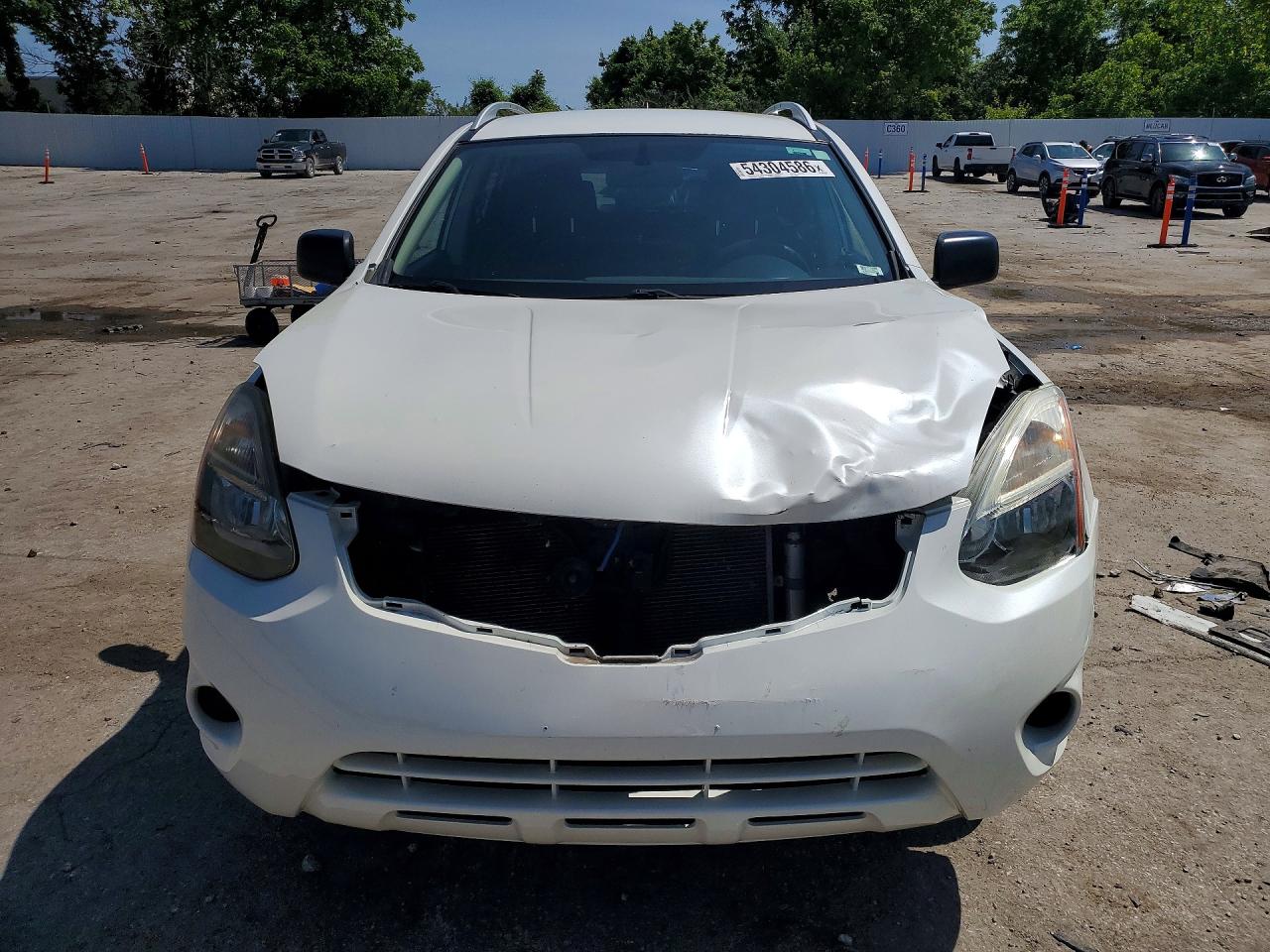 2015 Nissan Rogue Select S White vin: JN8AS5MV6FW771591