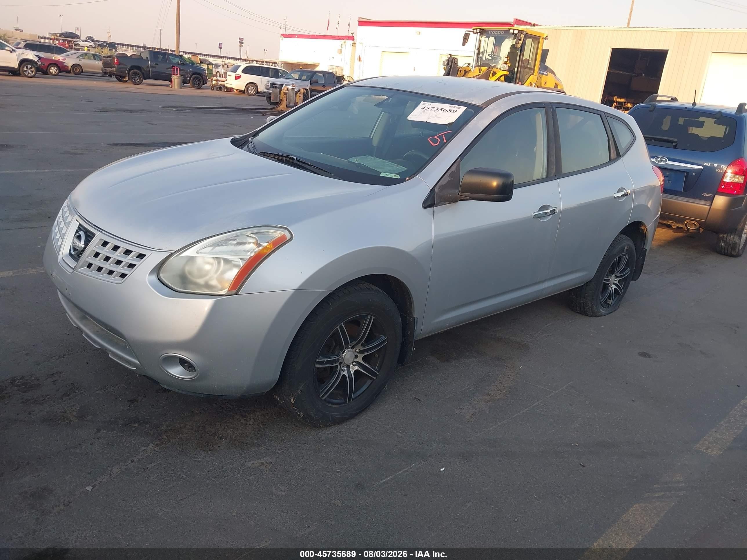 2010 Nissan Rogue S Silver vin: JN8AS5MV7AW113240