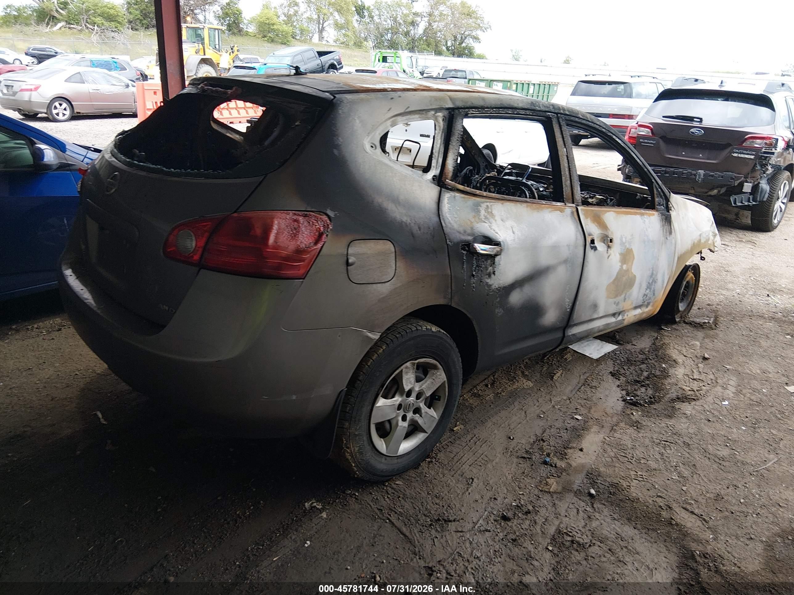 2010 Nissan Rogue S Gray vin: JN8AS5MV7AW117918