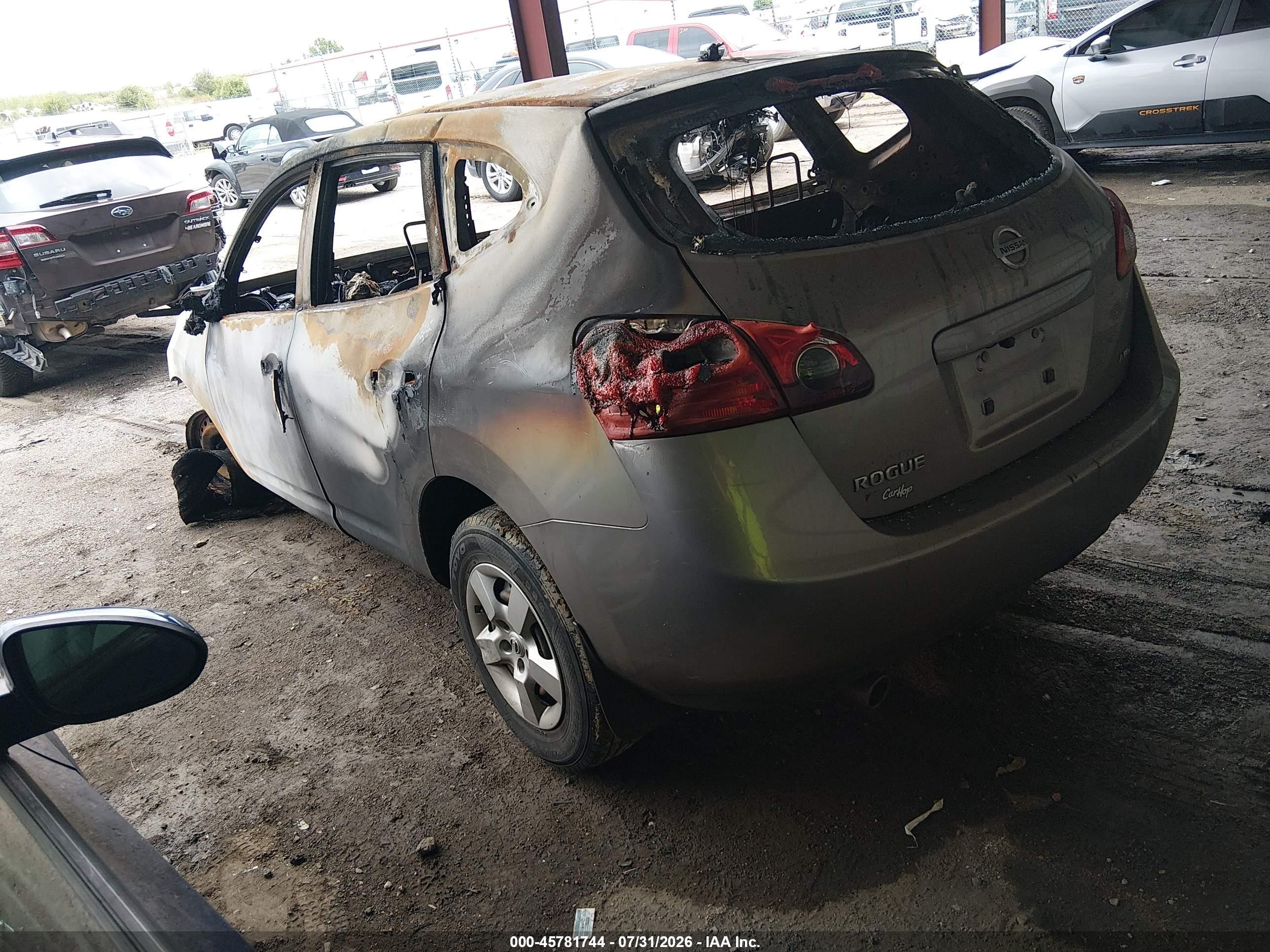 2010 Nissan Rogue S Gray vin: JN8AS5MV7AW117918