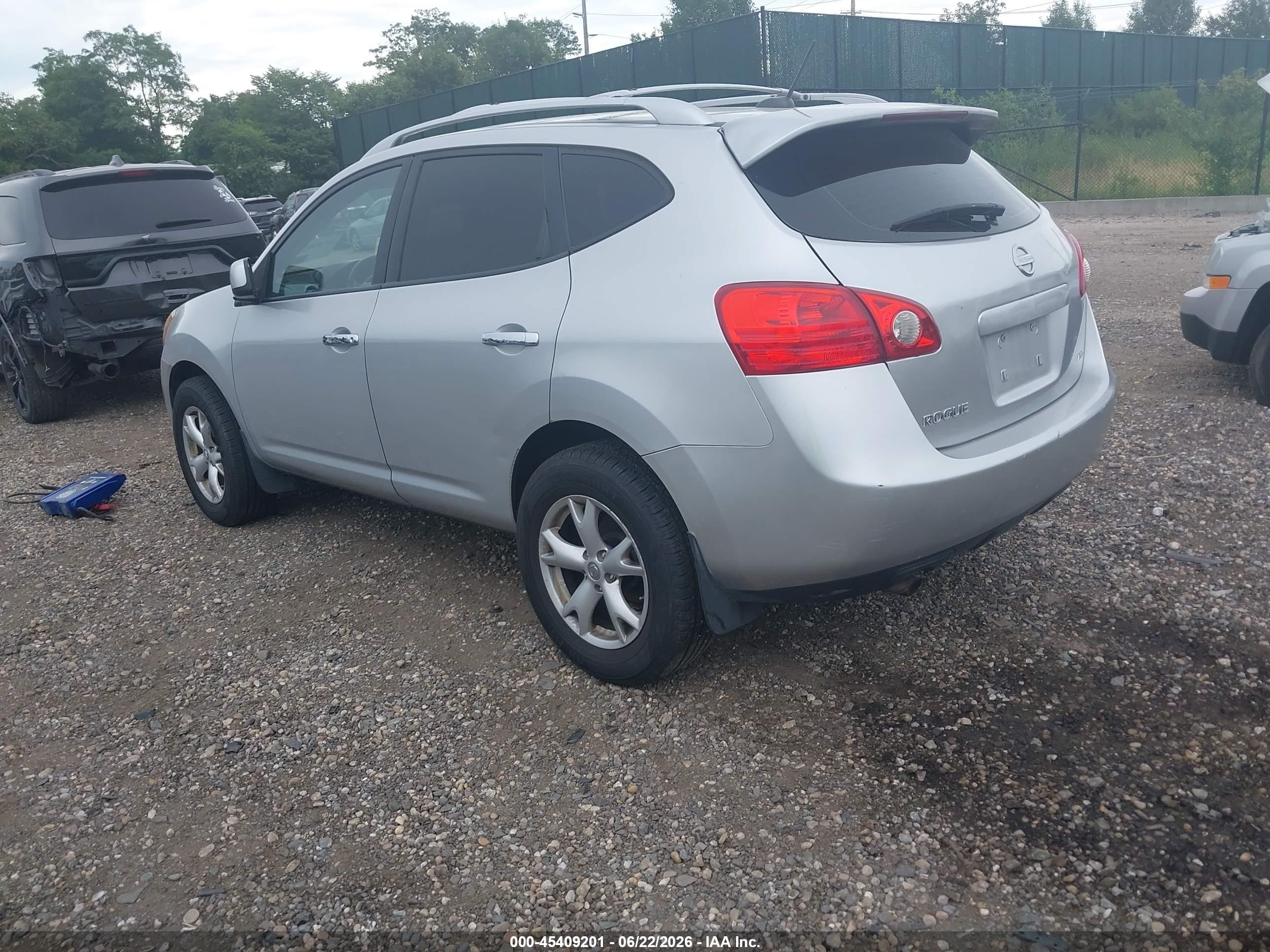 2010 Nissan Rogue Sl Gray vin: JN8AS5MV7AW120155