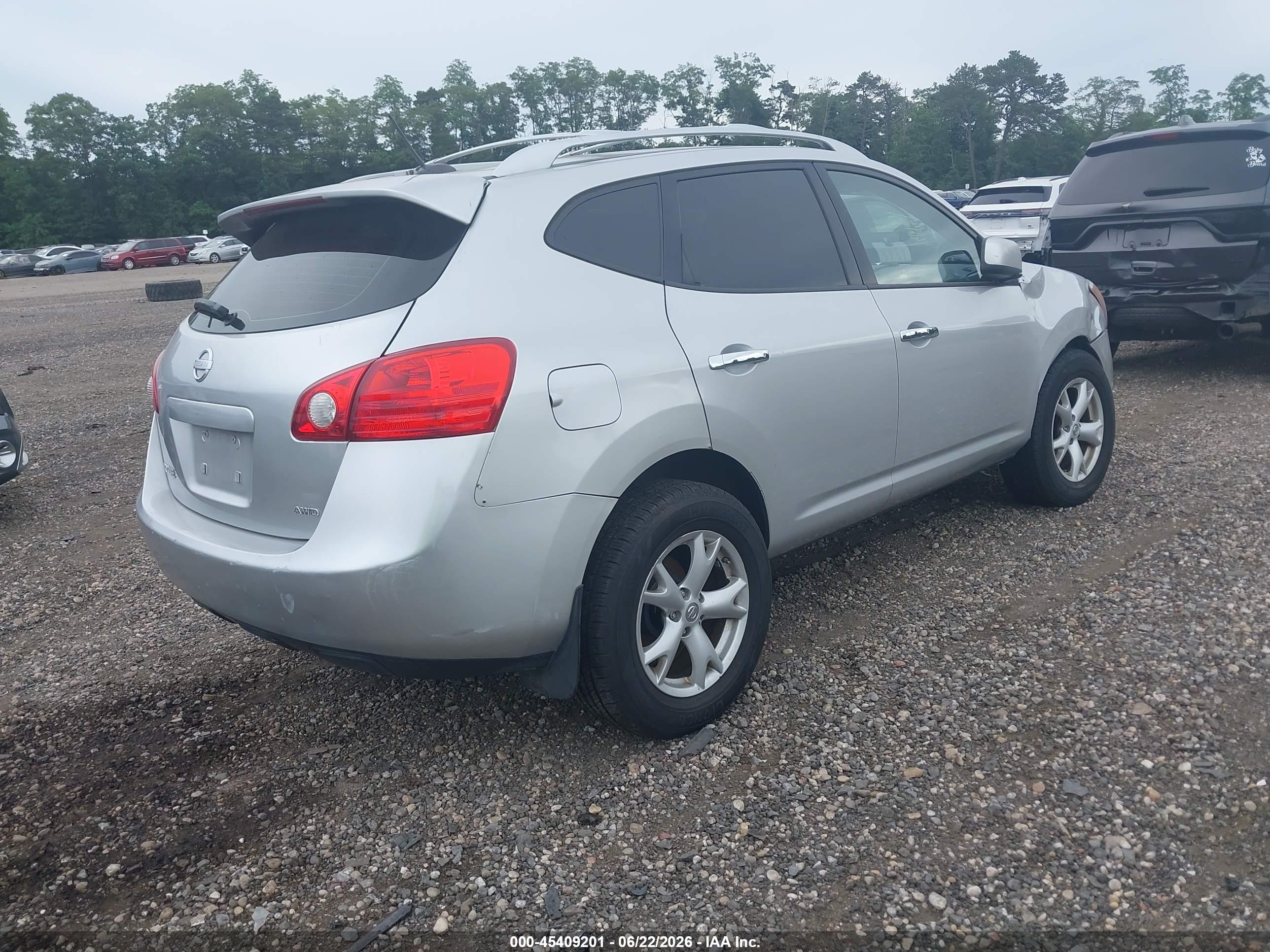 2010 Nissan Rogue Sl Gray vin: JN8AS5MV7AW120155