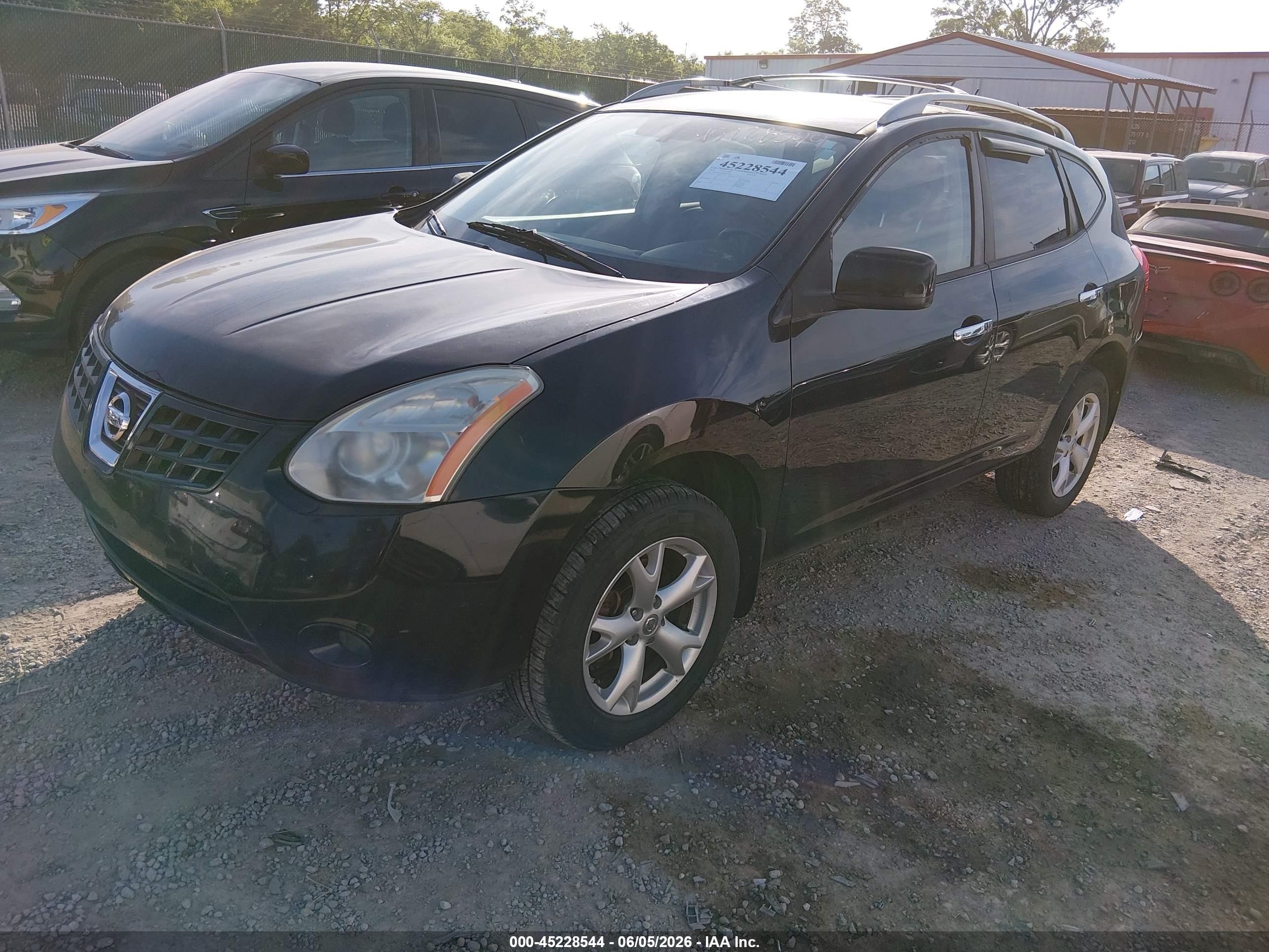 2010 Nissan Rogue Sl Black vin: JN8AS5MV7AW122844