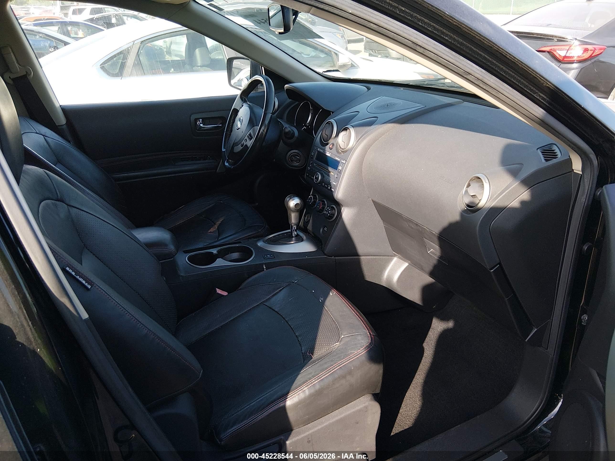 2010 Nissan Rogue Sl Black vin: JN8AS5MV7AW122844