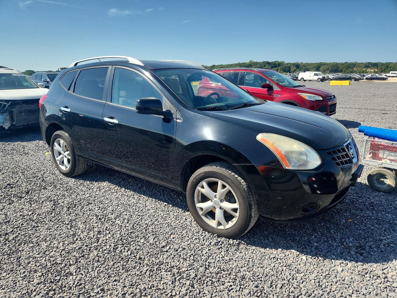 2010 Nissan Rogue S Black vin: JN8AS5MV7AW139854