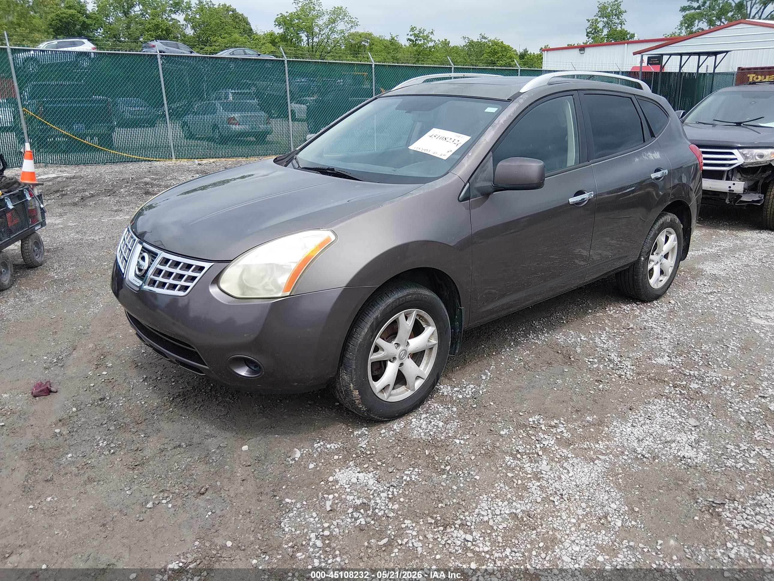 2010 Nissan Rogue Sl Brown vin: JN8AS5MV7AW148070