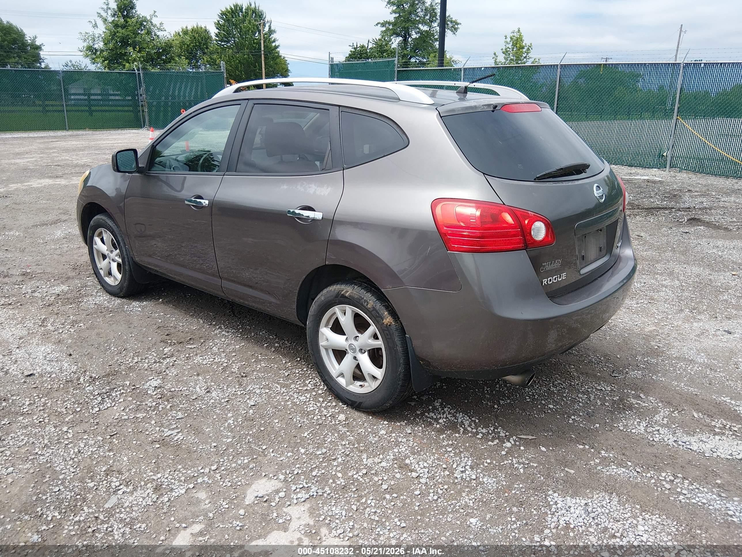 2010 Nissan Rogue Sl Brown vin: JN8AS5MV7AW148070